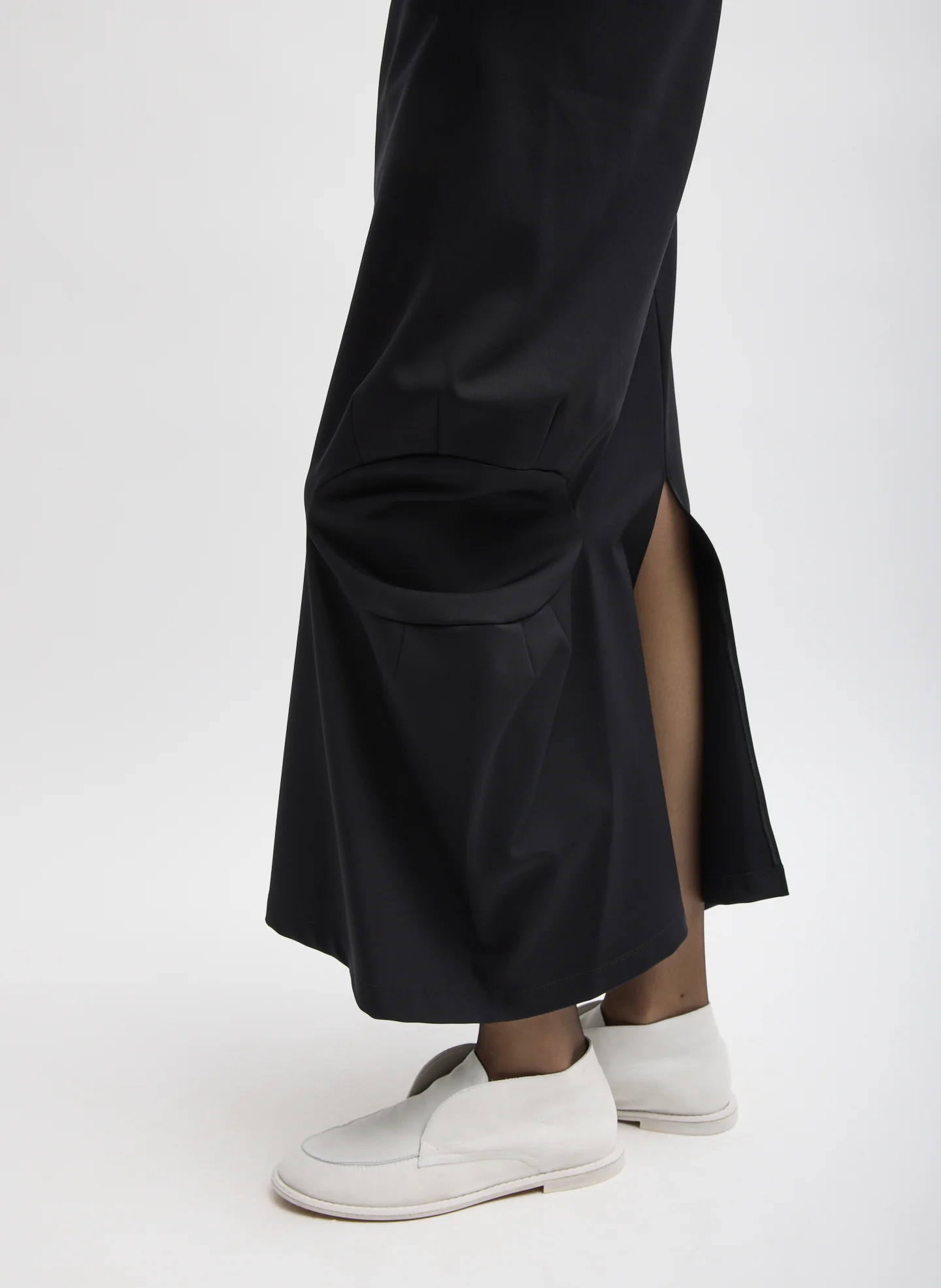 Compact Ultra Stretch Knit Sculpted Meir Trouser Skirt - Image 5