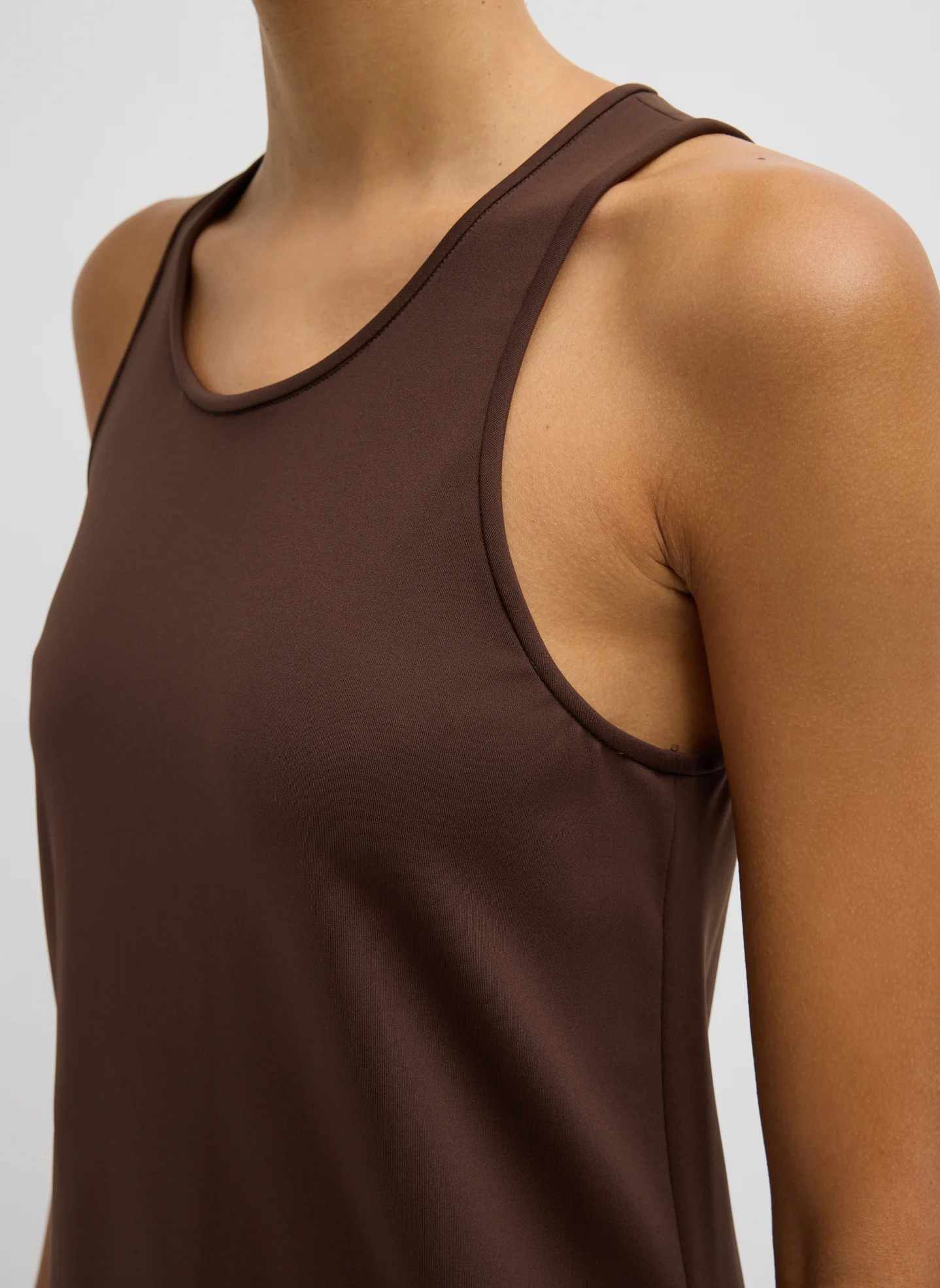 Compact Ultra Stretch Knit Sleeveless Dress - Image 5