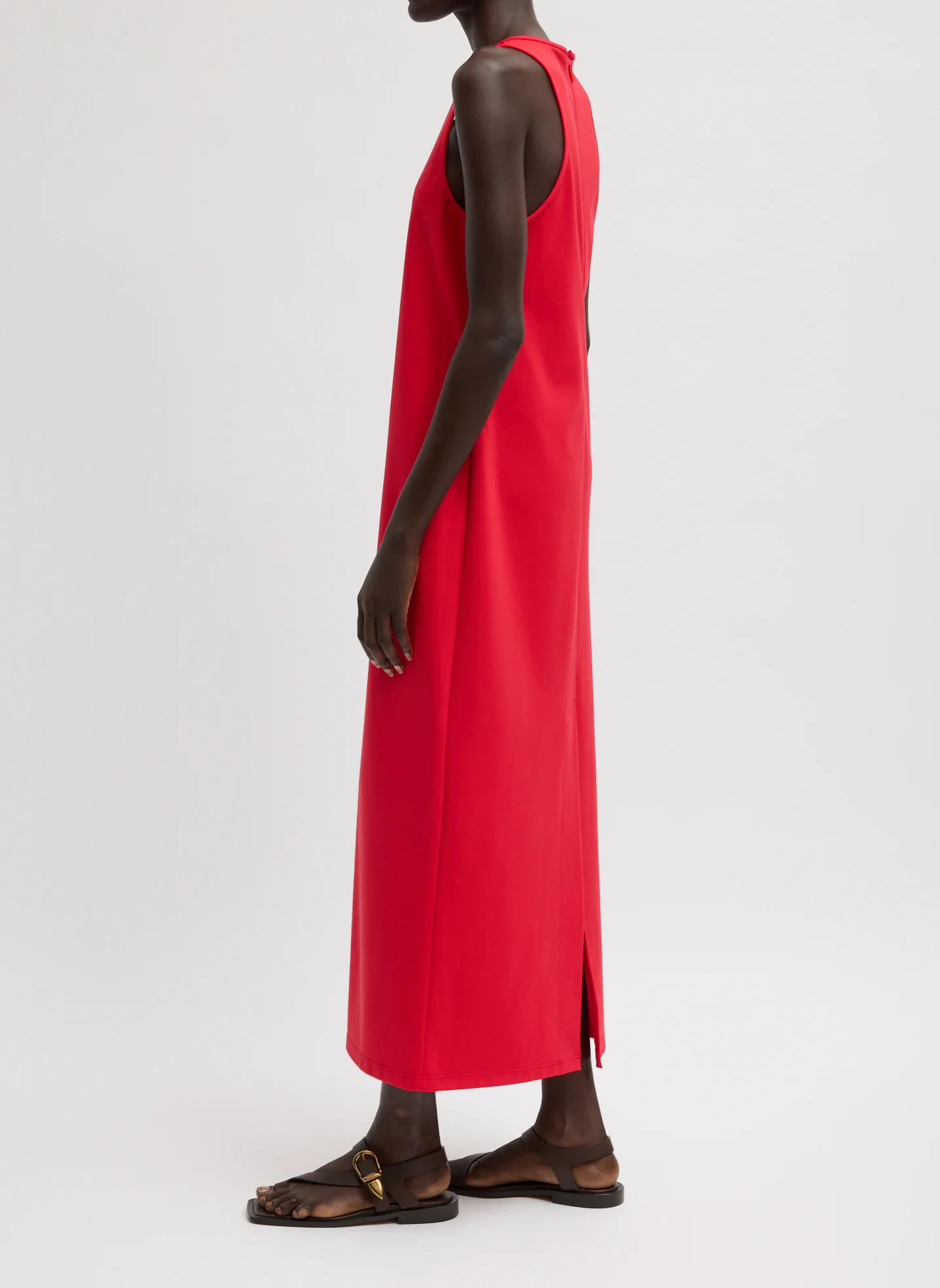 Compact Ultra Stretch Knit Sleeveless Dress - Image 3