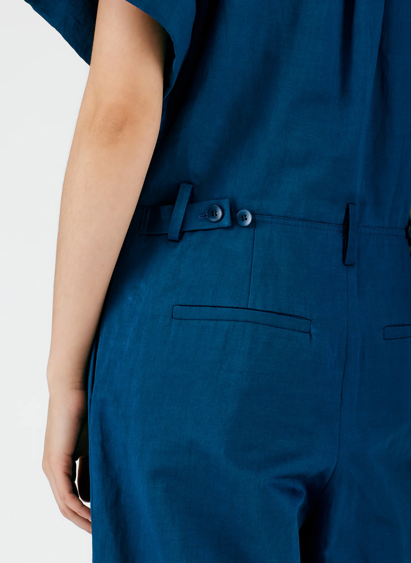 Cotton Linen Sateen Jumpsuit - Image 11