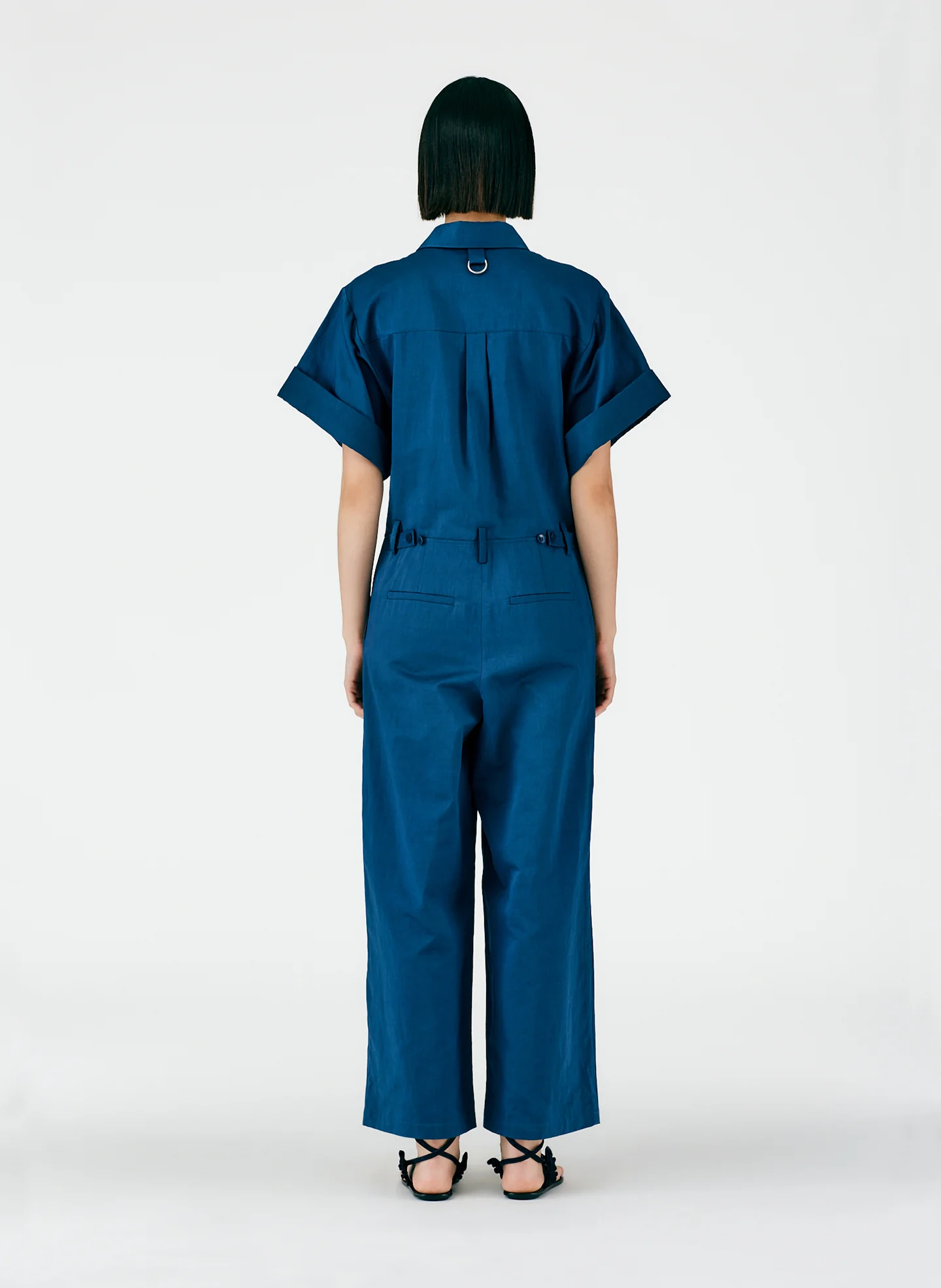 Cotton Linen Sateen Jumpsuit - Image 4