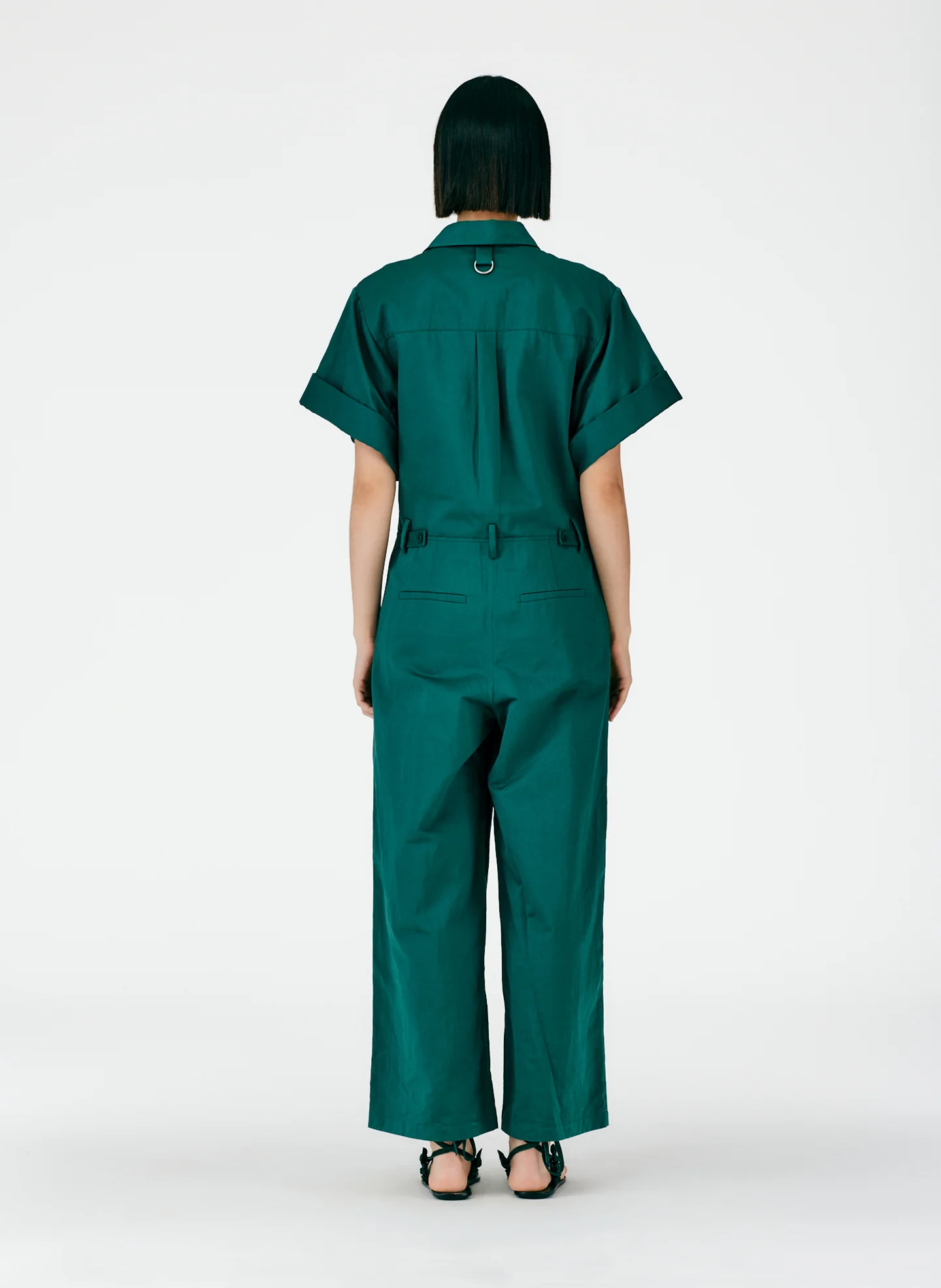 Cotton Linen Sateen Jumpsuit - Image 8