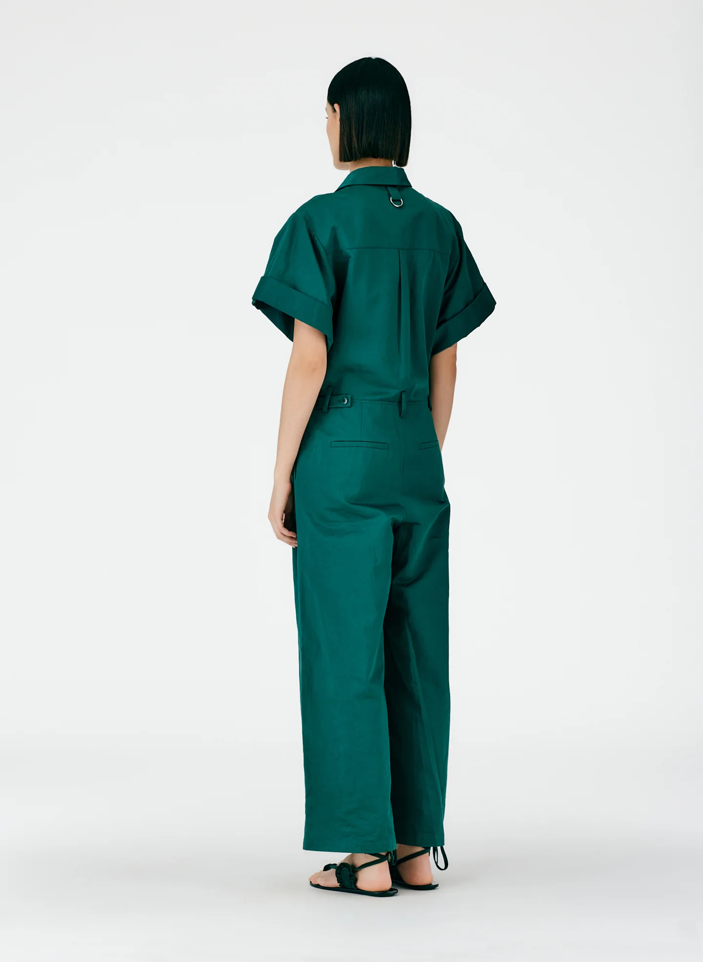 Cotton Linen Sateen Jumpsuit - Image 9