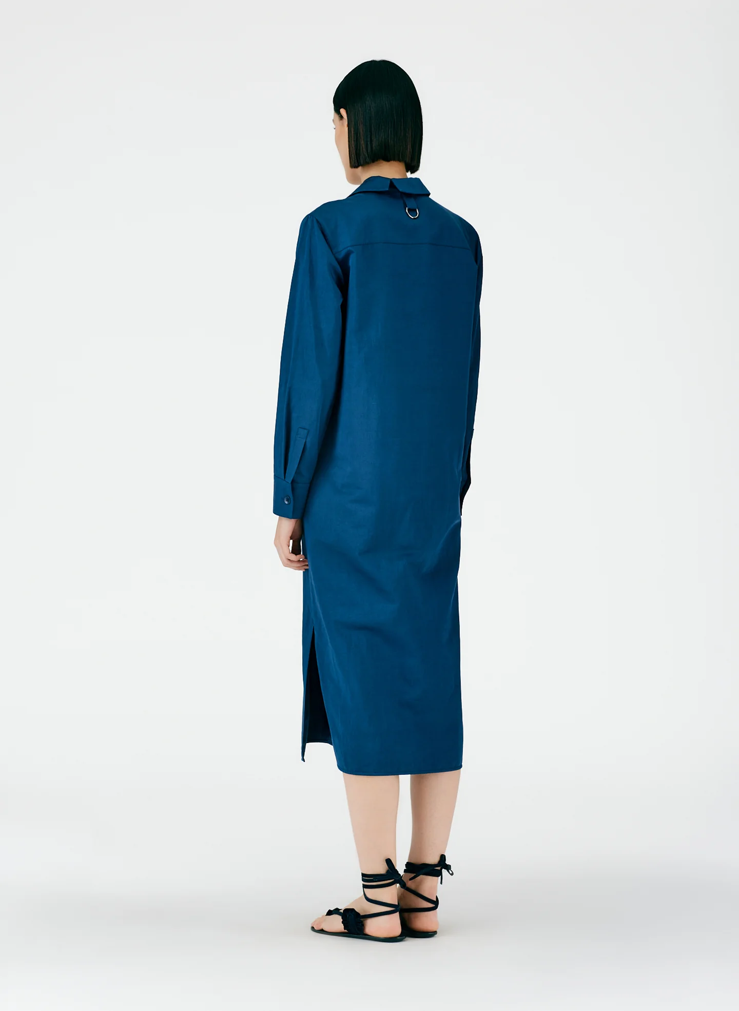 Cotton Linen Sateen Shirtdress - Image 10