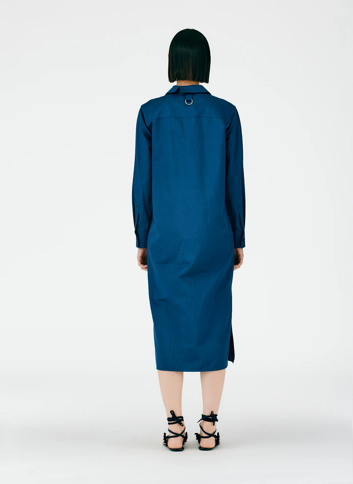 Cotton Linen Sateen Shirtdress - Image 11