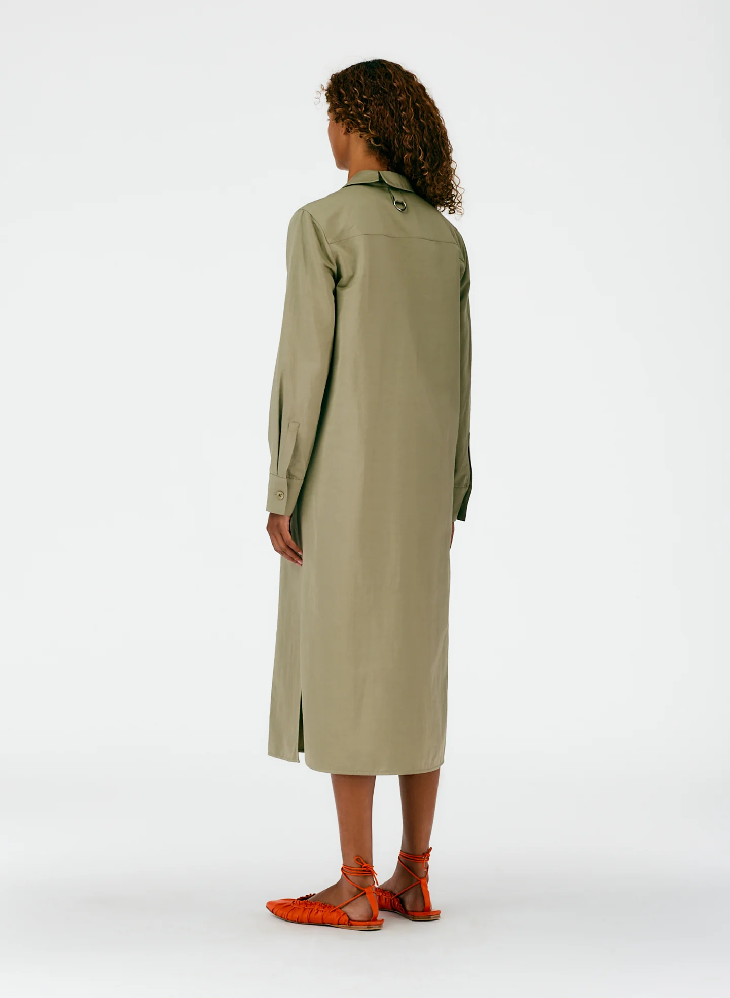 Cotton Linen Sateen Shirtdress - Image 18