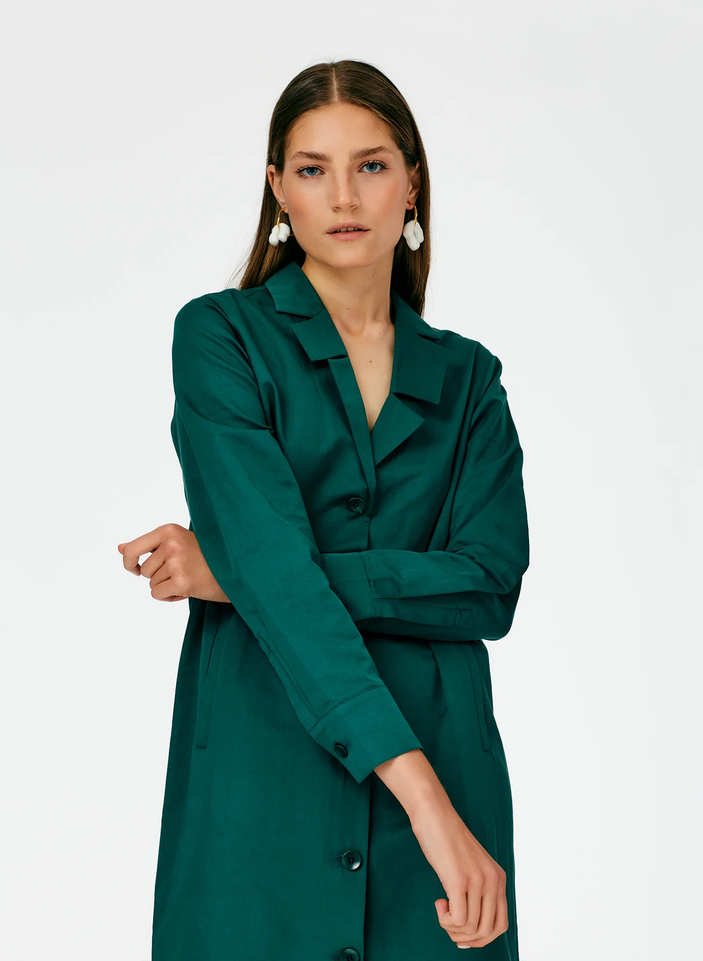 Cotton Linen Sateen Shirtdress - Image 6