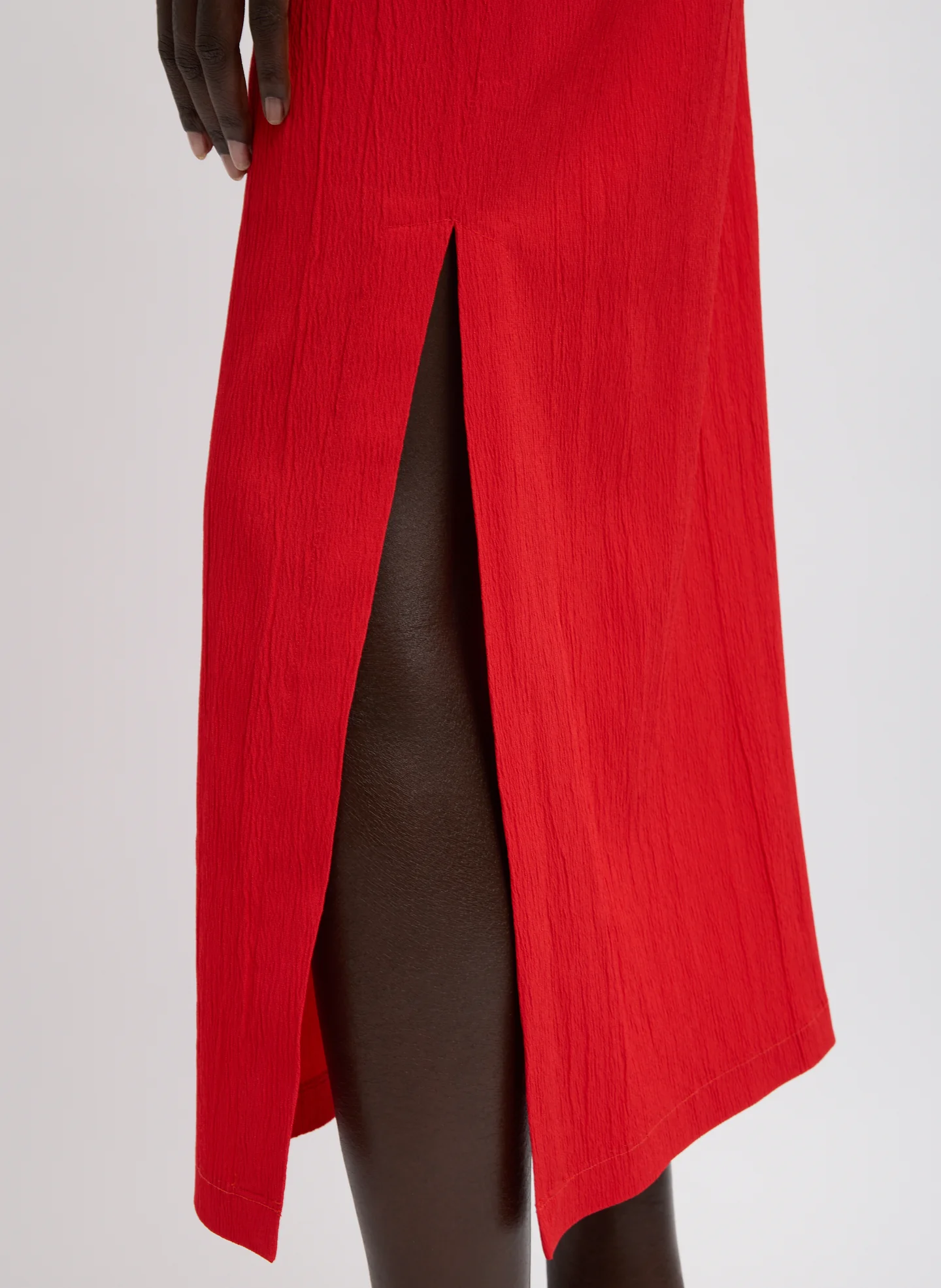 Creased Stretch Crepe Skirt - Image 5