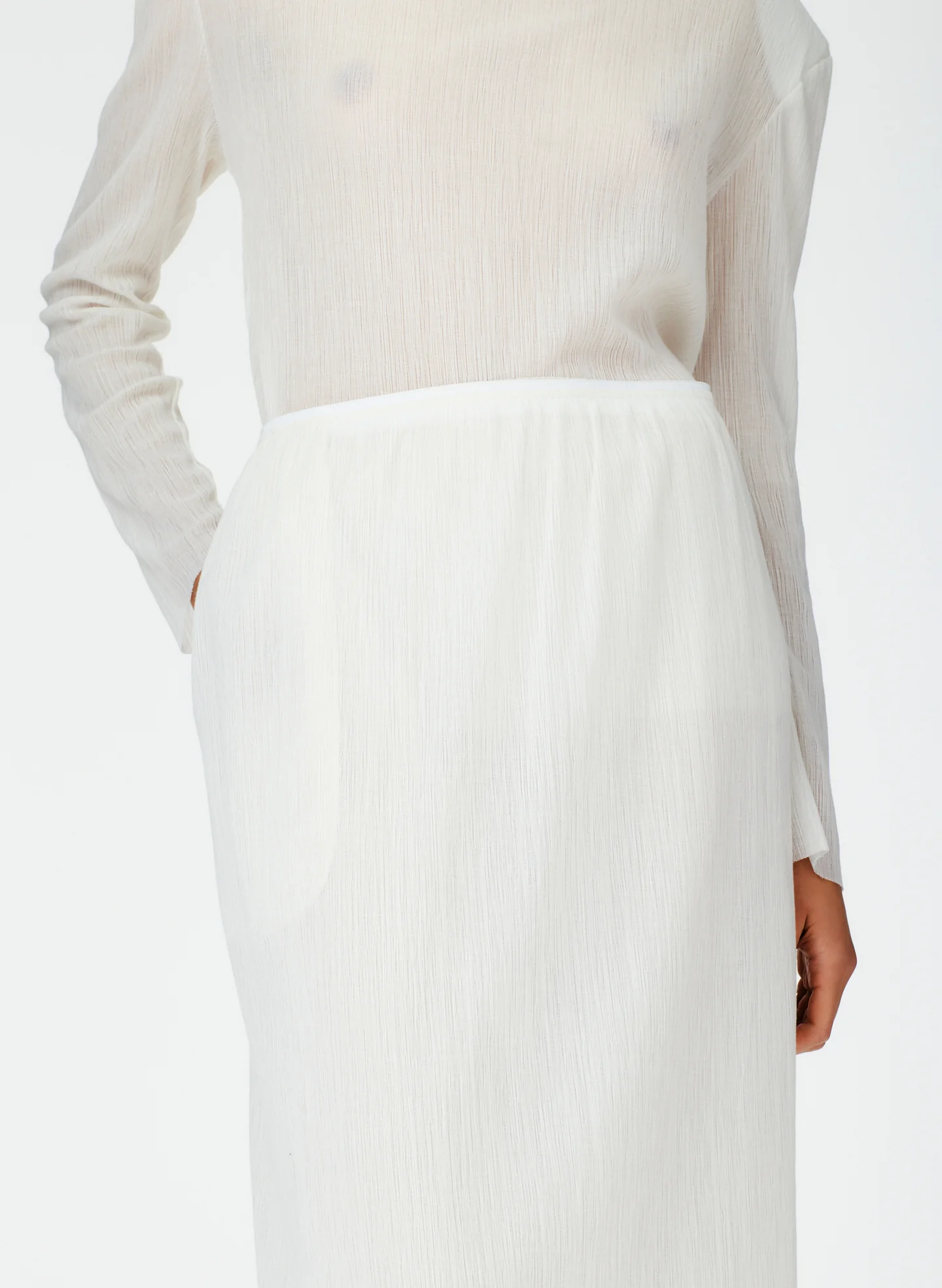 Crepe Gauze Pull On Skirt - Image 5
