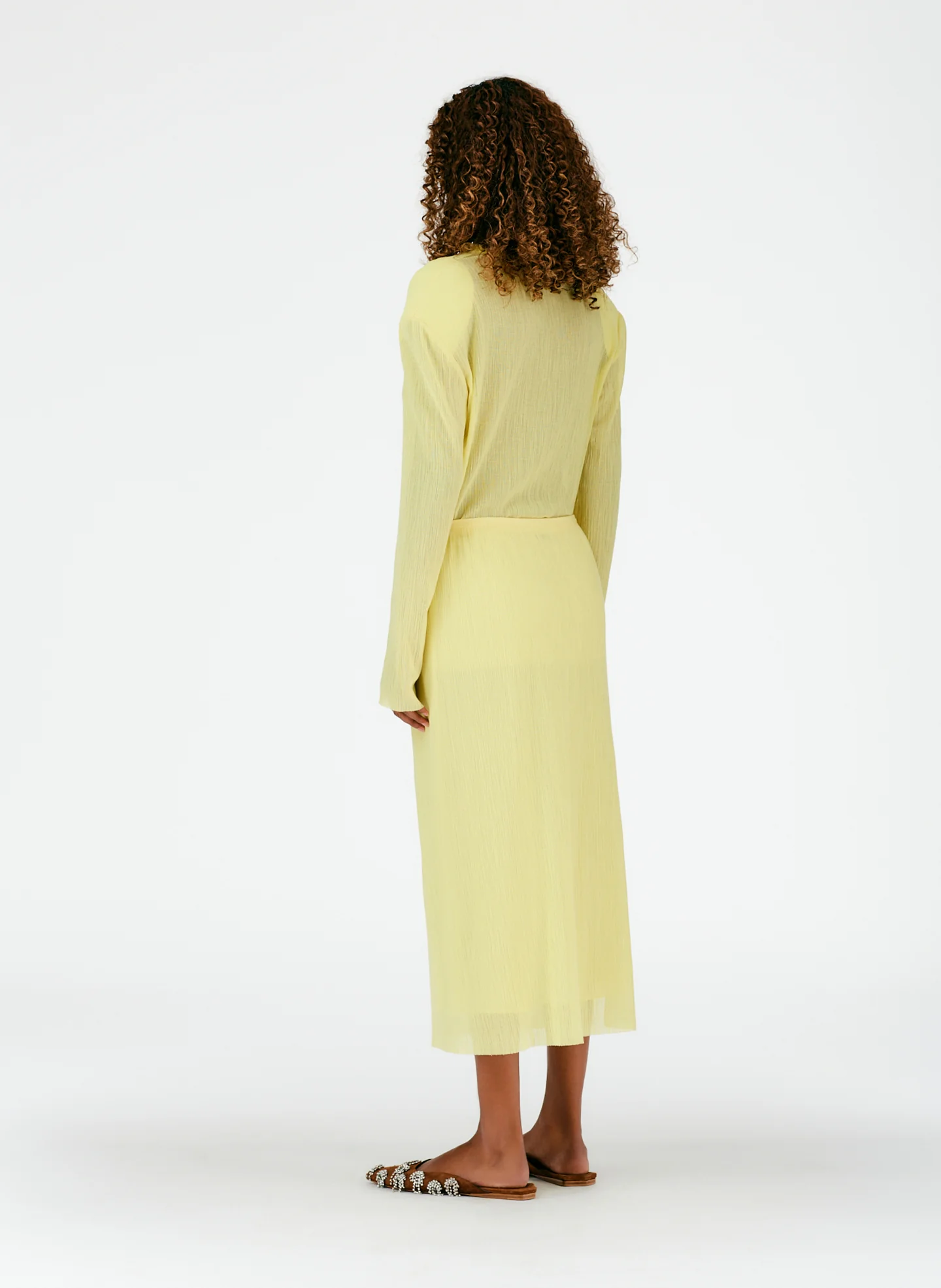 Crepe Gauze Pull On Skirt - Image 9