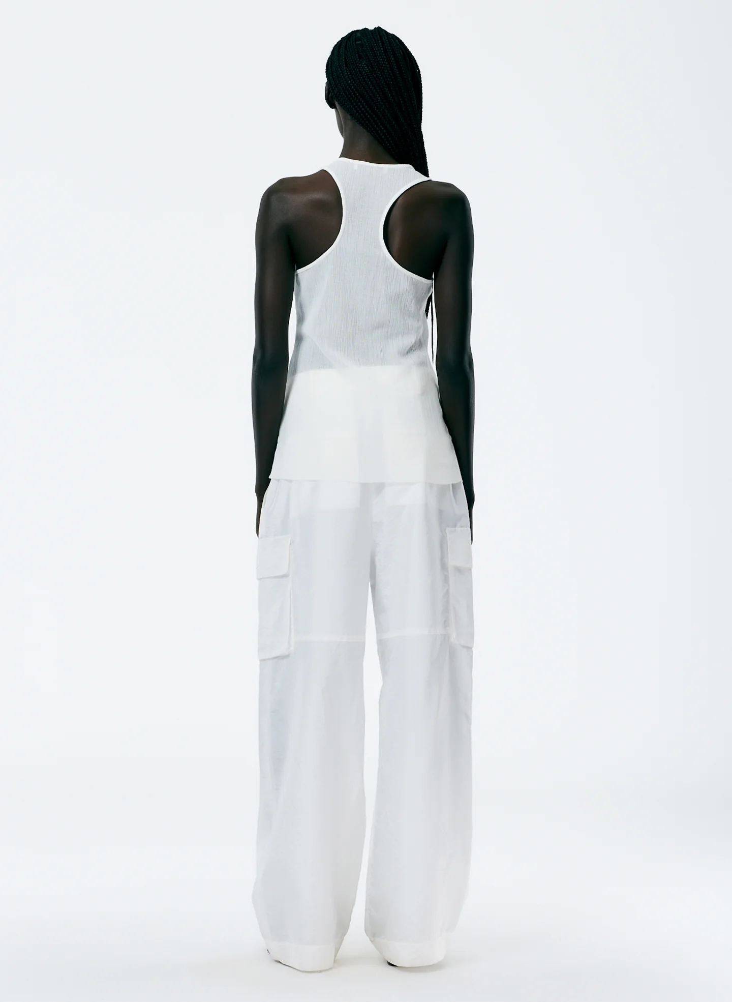 Crepe Gauze Racerback Tank - Image 8