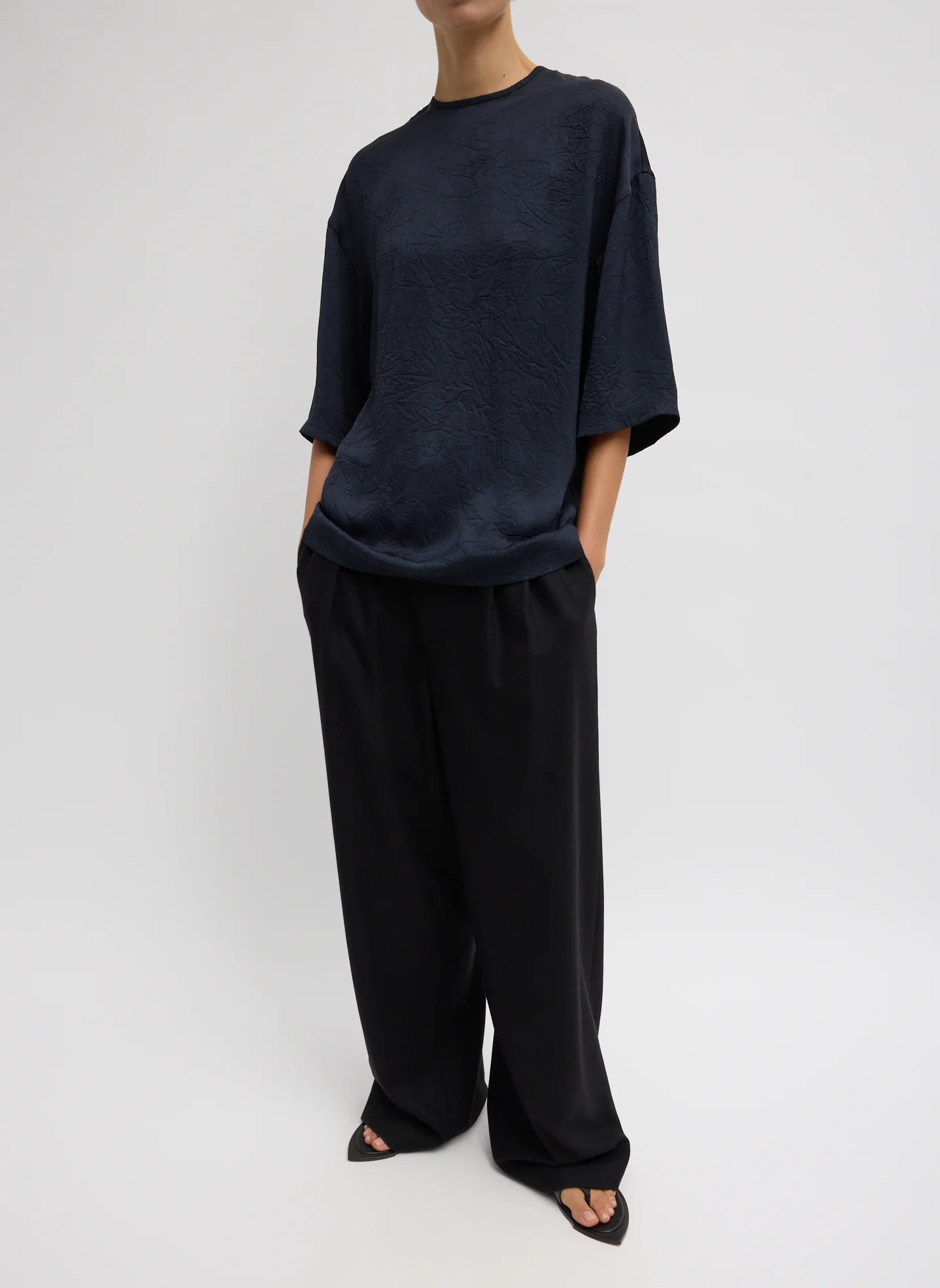 Crinkle Shirting Easy T-Shirt - Image 2