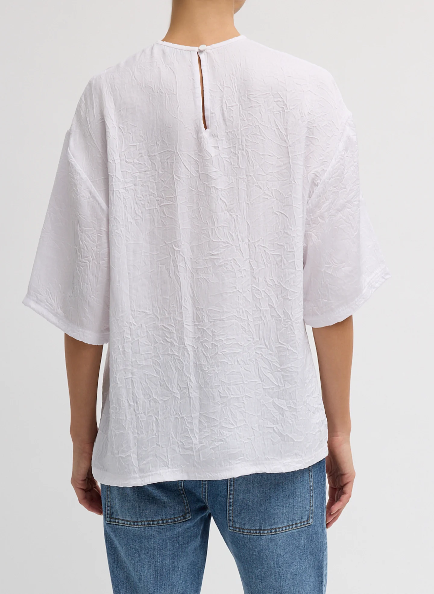 Crinkle Shirting Easy T-Shirt - Image 4