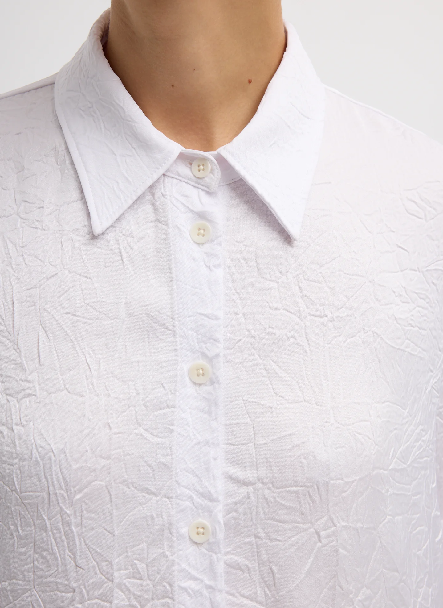 Crinkle Shirting Oversized Shirt - Image 5