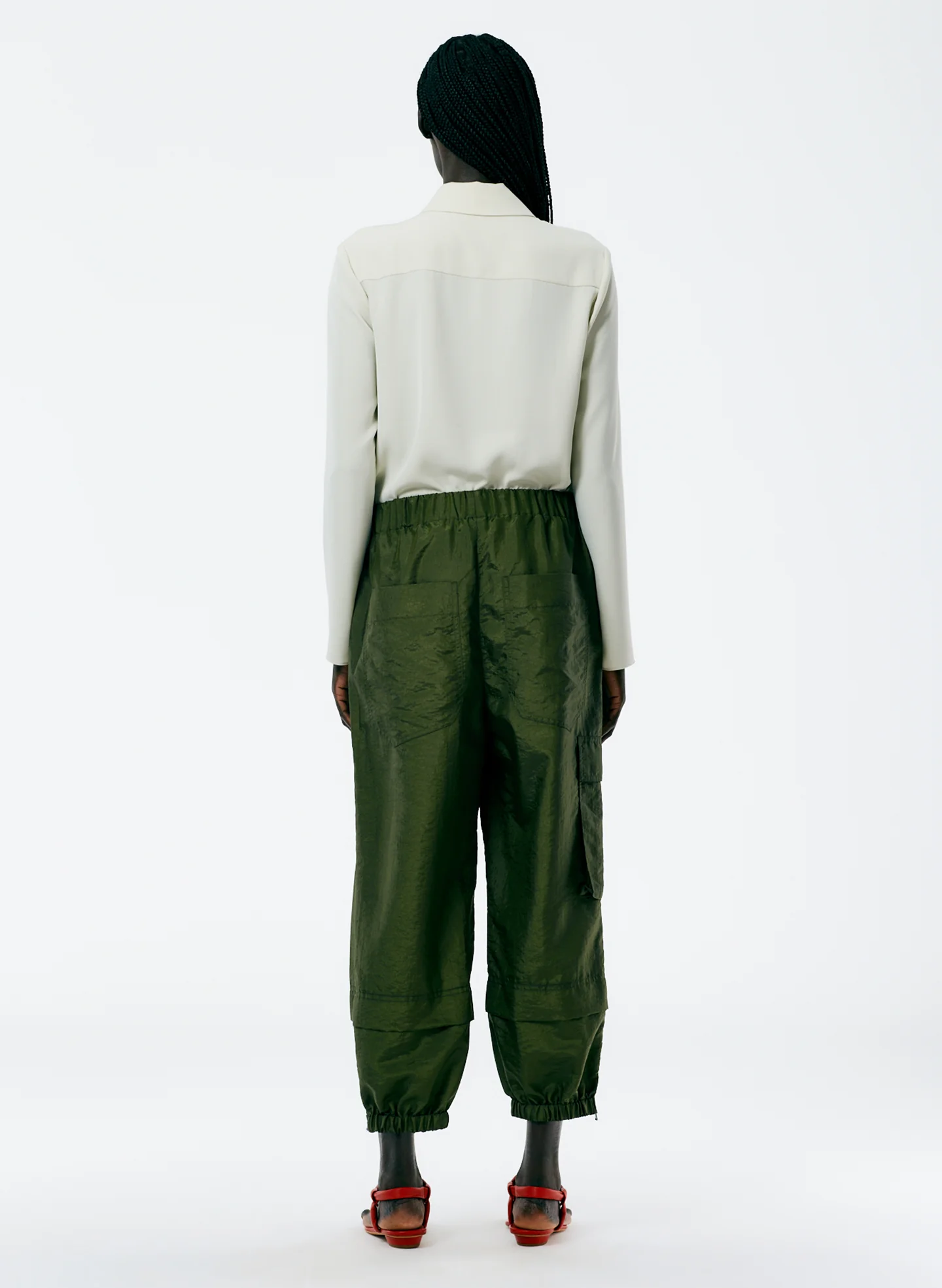 Crispy Nylon Pull On Wilt Jogger- Long - Image 3
