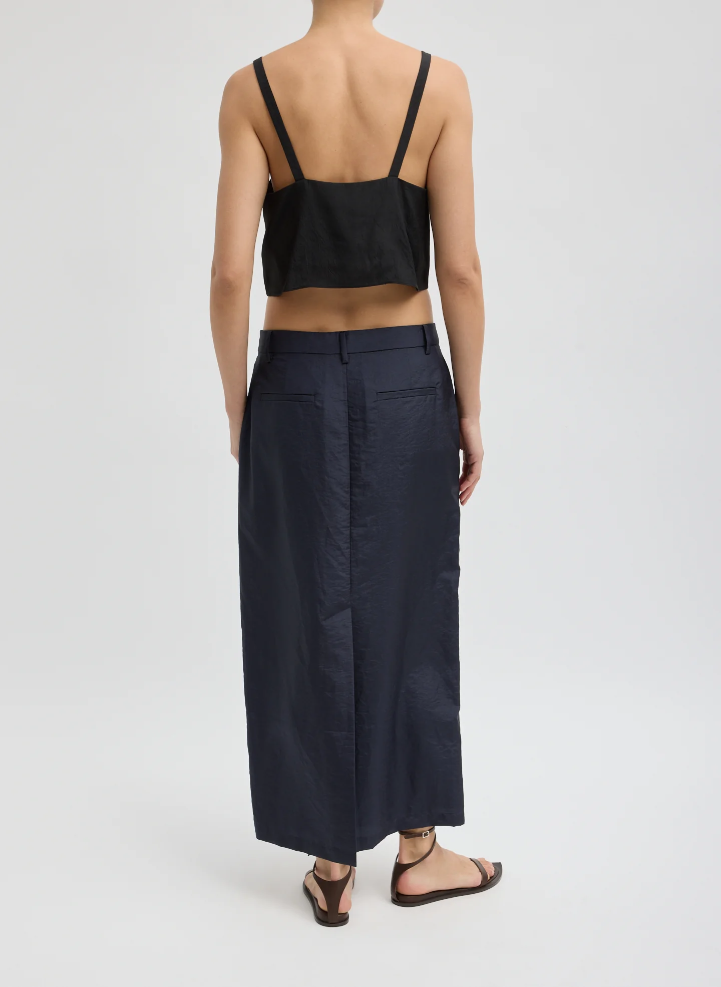 Crispy Nylon Maxi Skirt - Image 3