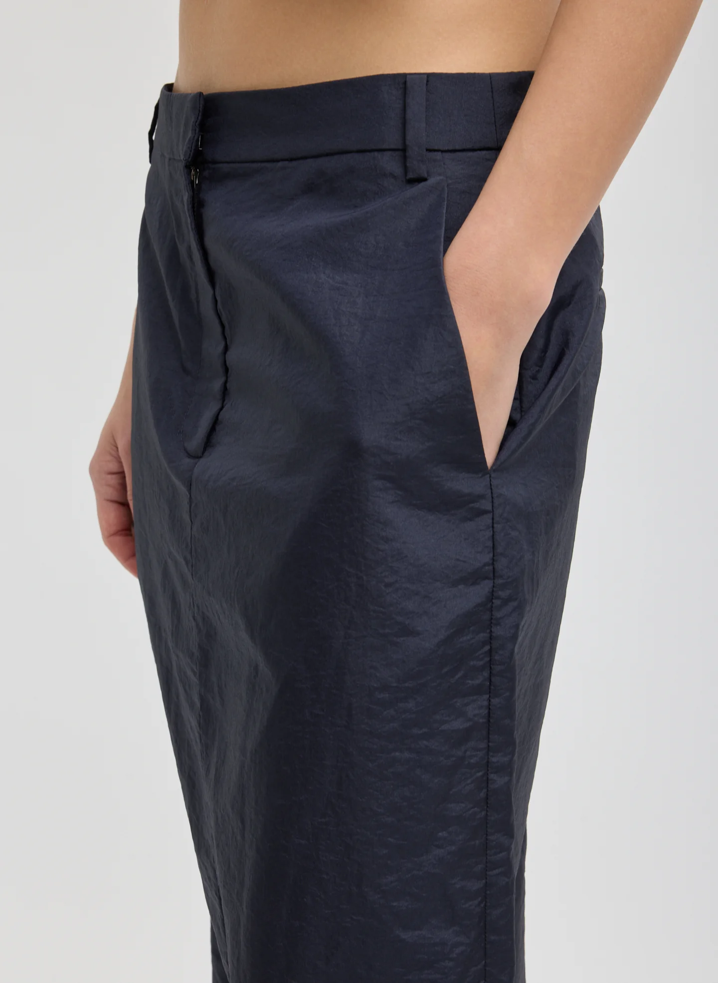 Crispy Nylon Maxi Skirt - Image 4