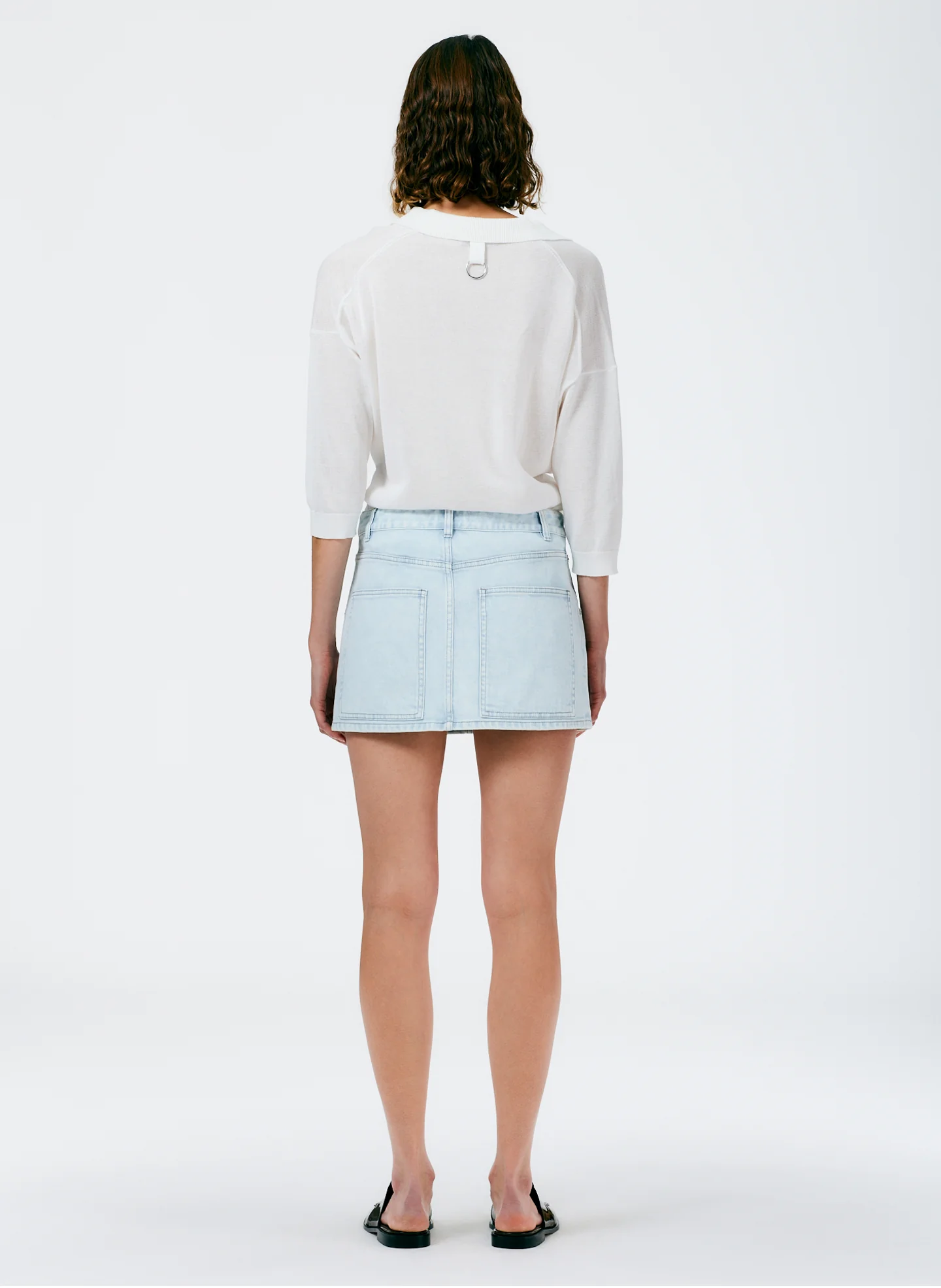 Crispy Viscose Sweater Easy Polo - Image 6