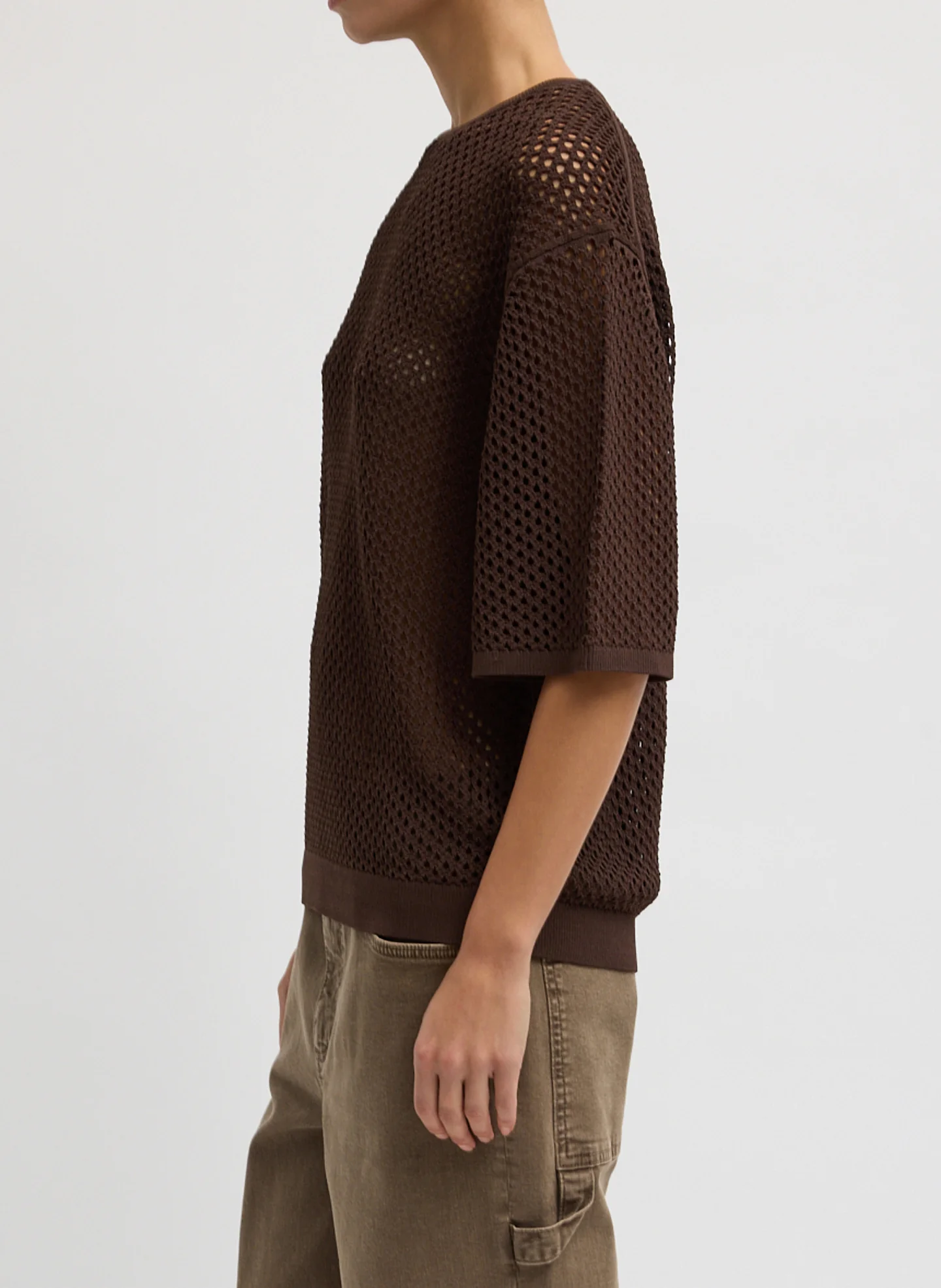 Crochet Netting Oversized Easy T-Shirt - Image 2