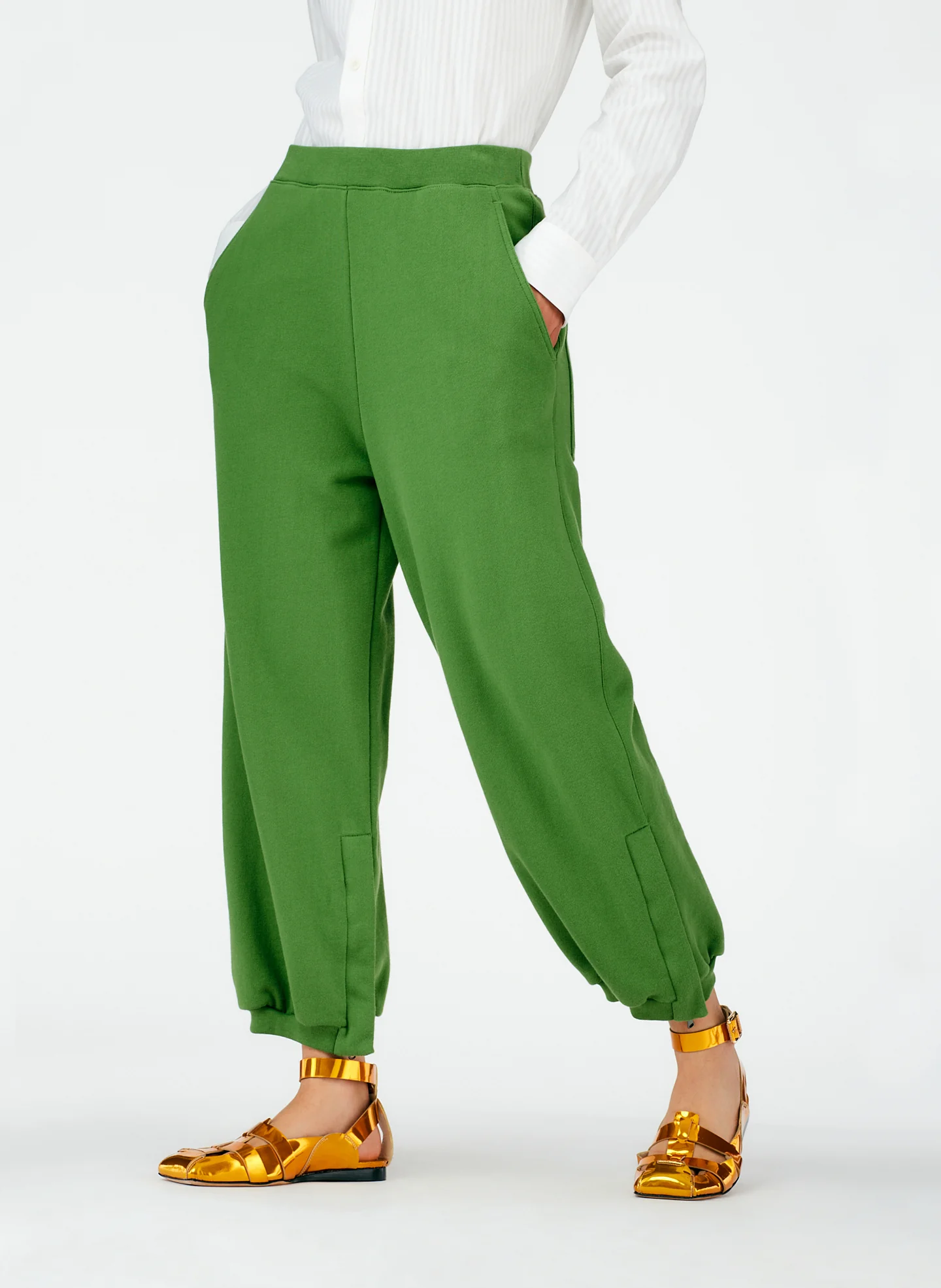 Cropped Sweatpant with Zipper - Image 5