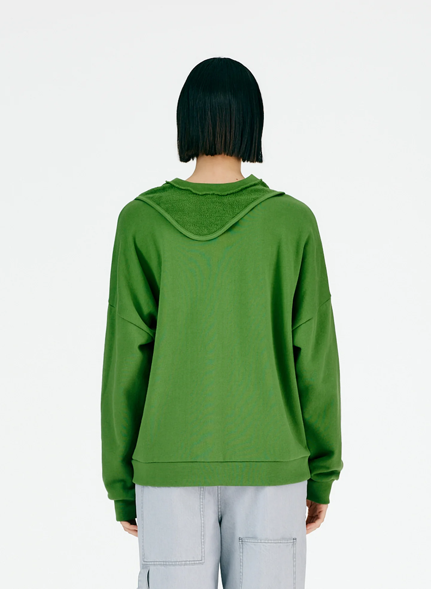 Cutout Dicky Neck Sweatshirt - Image 4