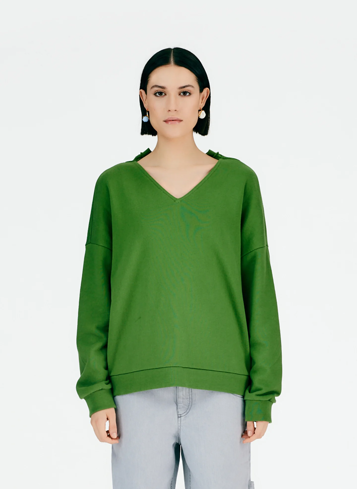 Cutout Dicky Neck Sweatshirt - Image 9