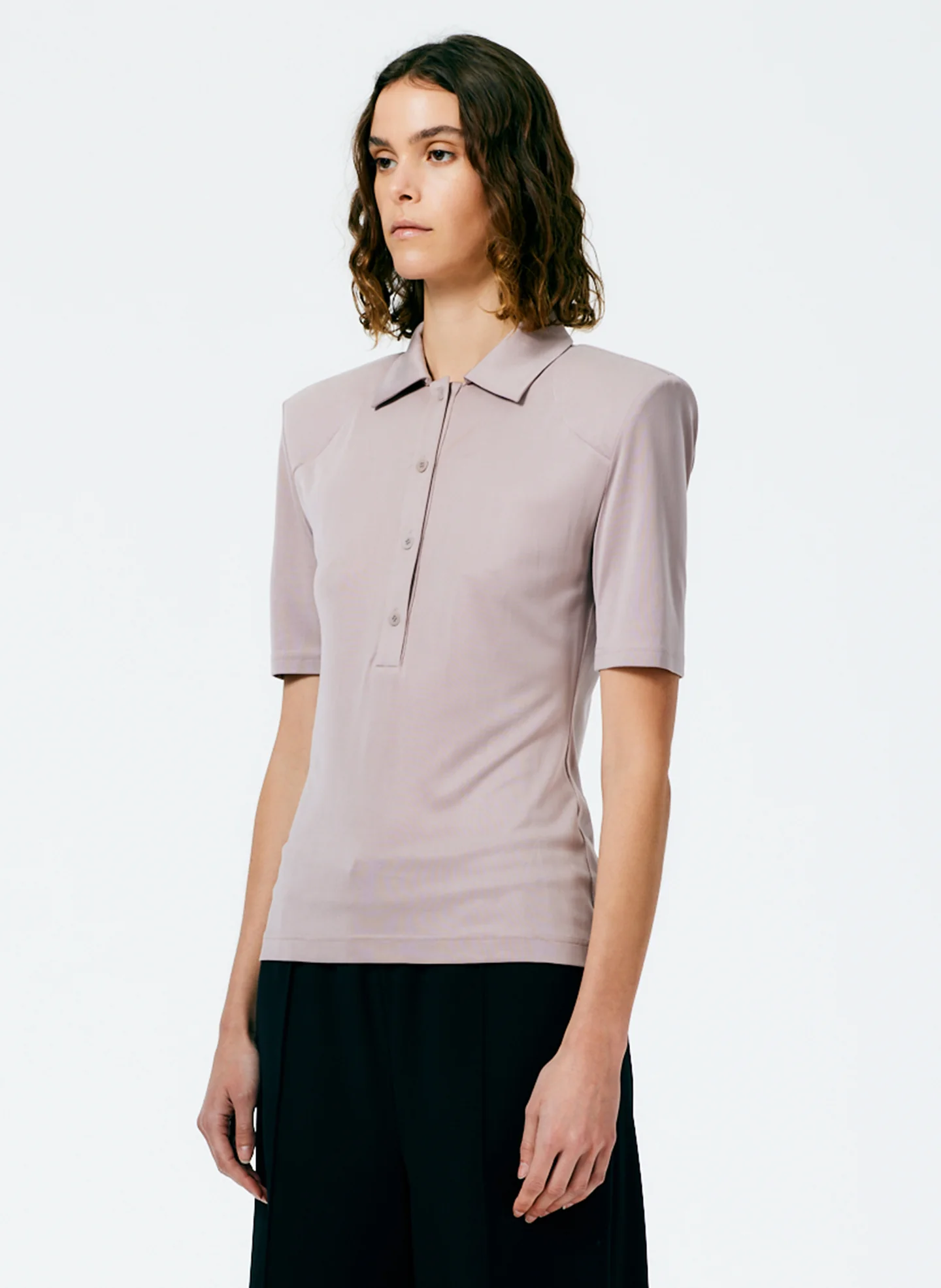 Deeba Cupro Lean Polo Shirt - Image 5