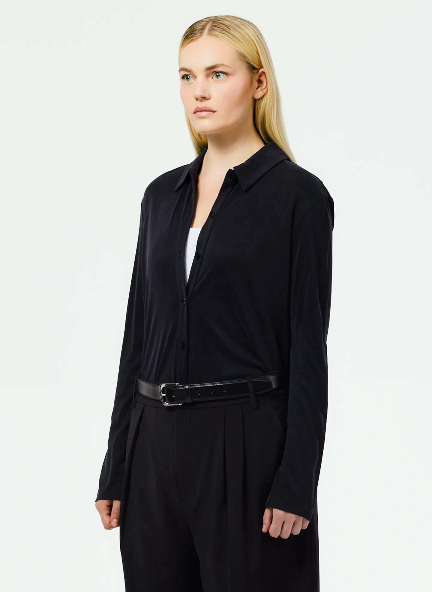 Deeba Cupro Slim Shirt - Image 3