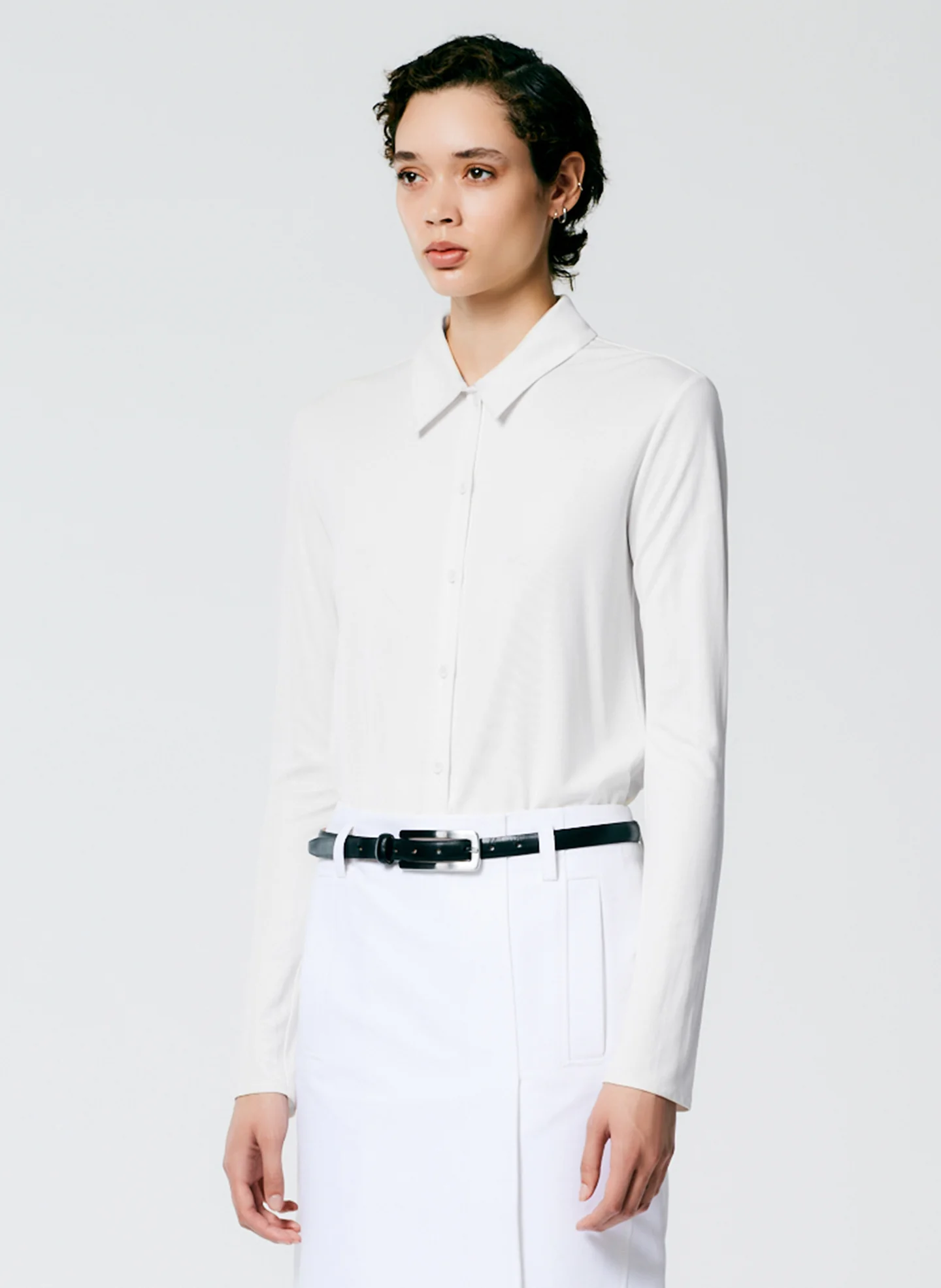 Deeba Cupro Slim Shirt - Image 3