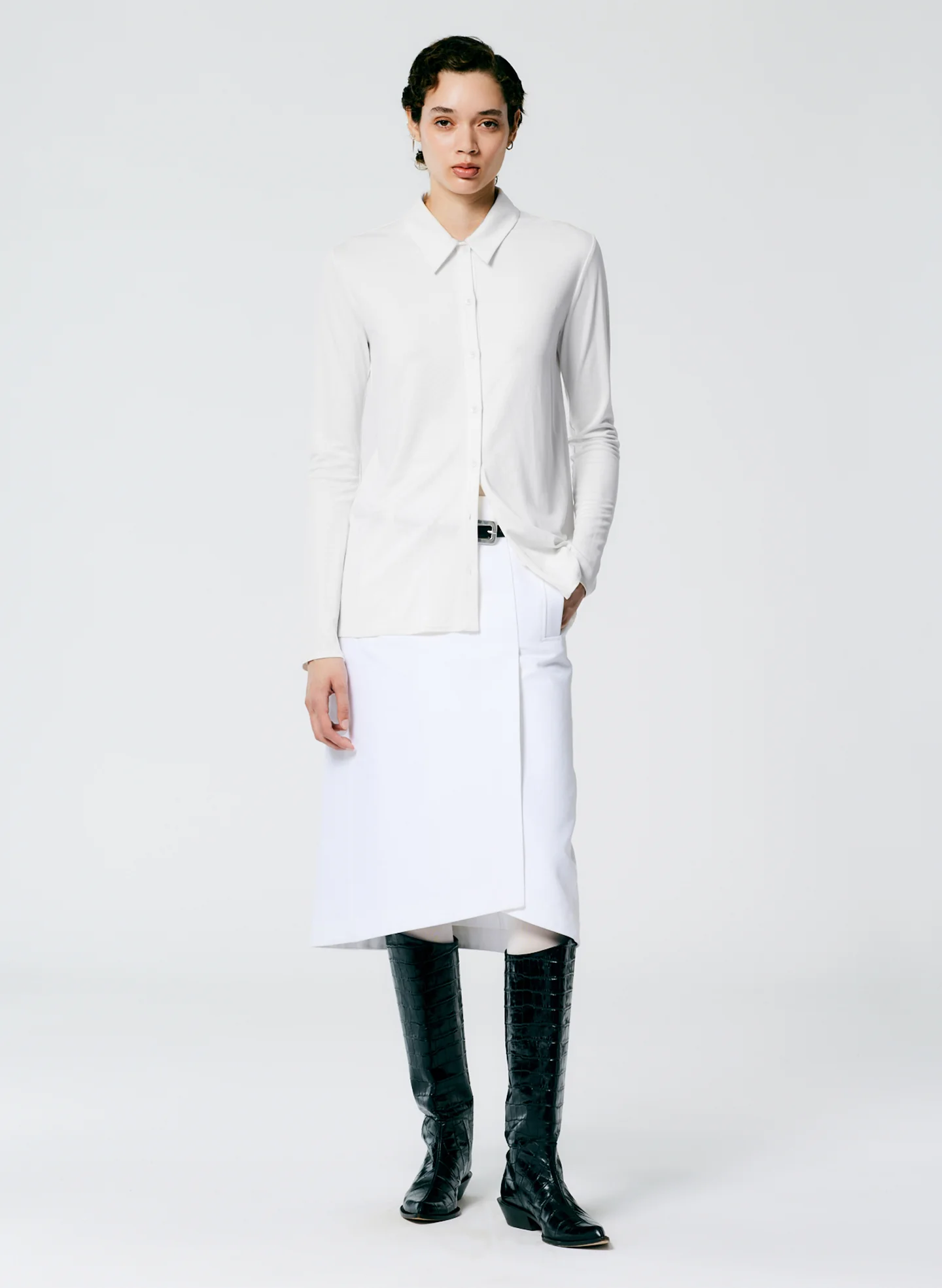 Deeba Cupro Slim Shirt - Image 5