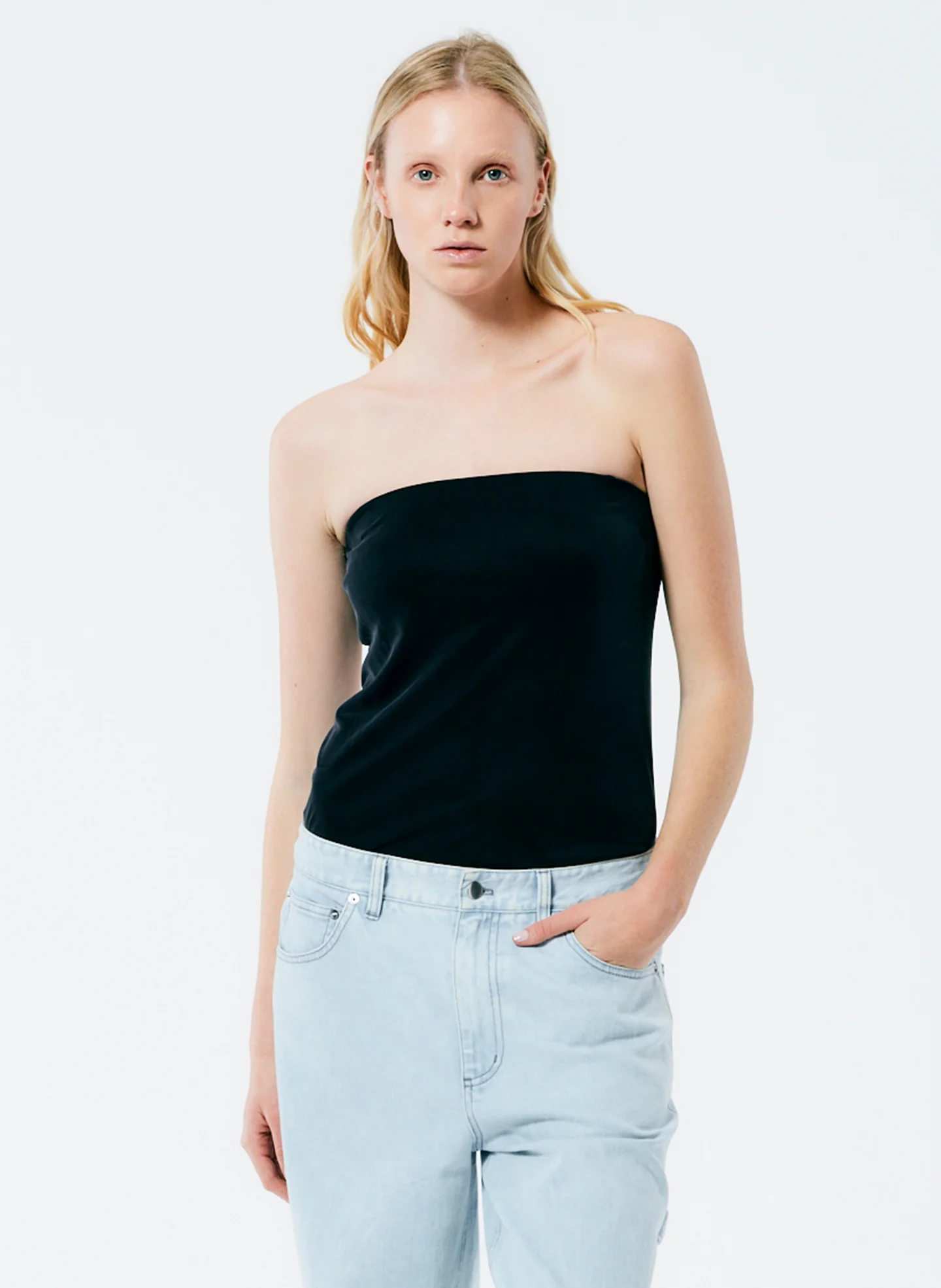 Deeba Cupro Strapless Convertible Top - Image 7