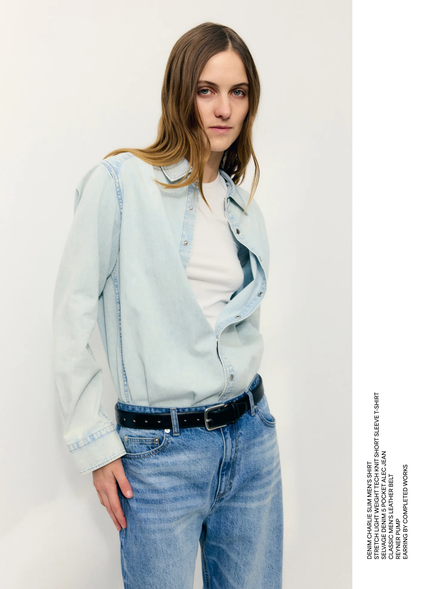 Charlie Men's Slim Denim Shirt - Image 2