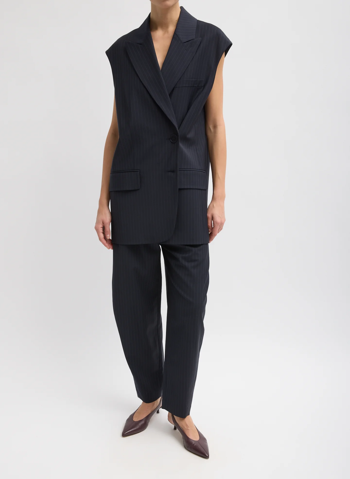 Dominic Pinstripe Liam Vest