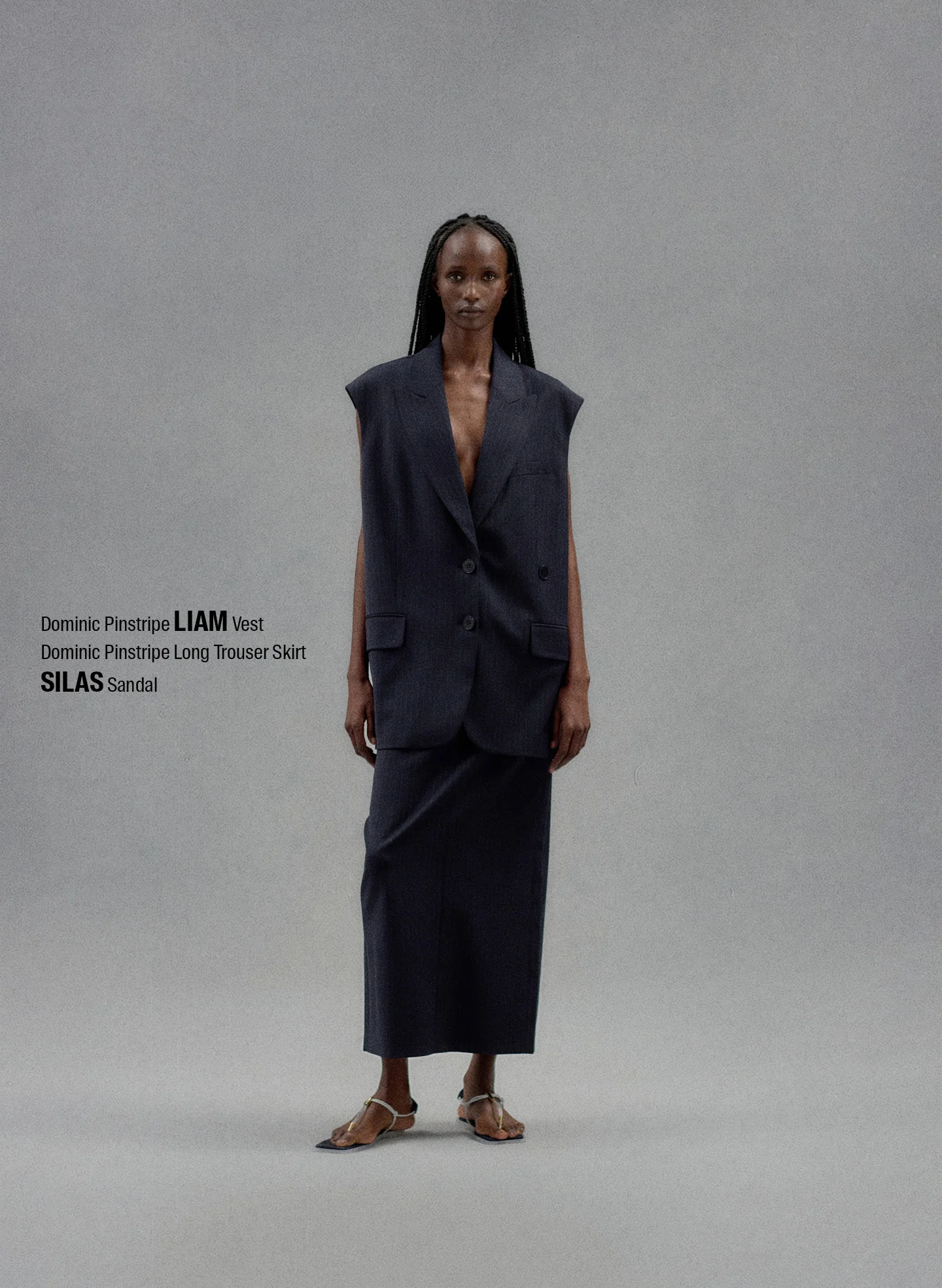 Dominic Pinstripe Liam Vest - Image 2