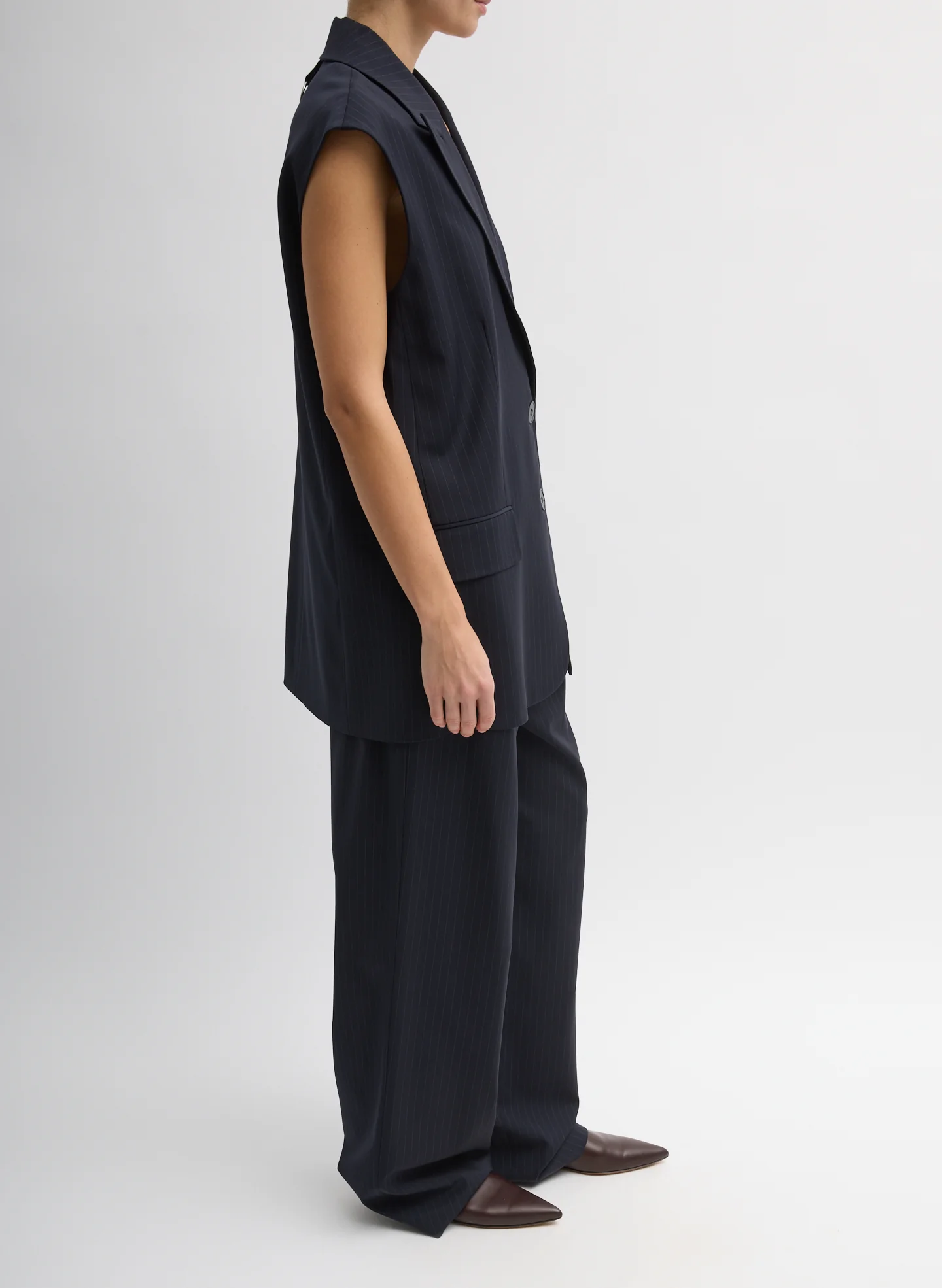 Dominic Pinstripe Liam Vest - Image 5