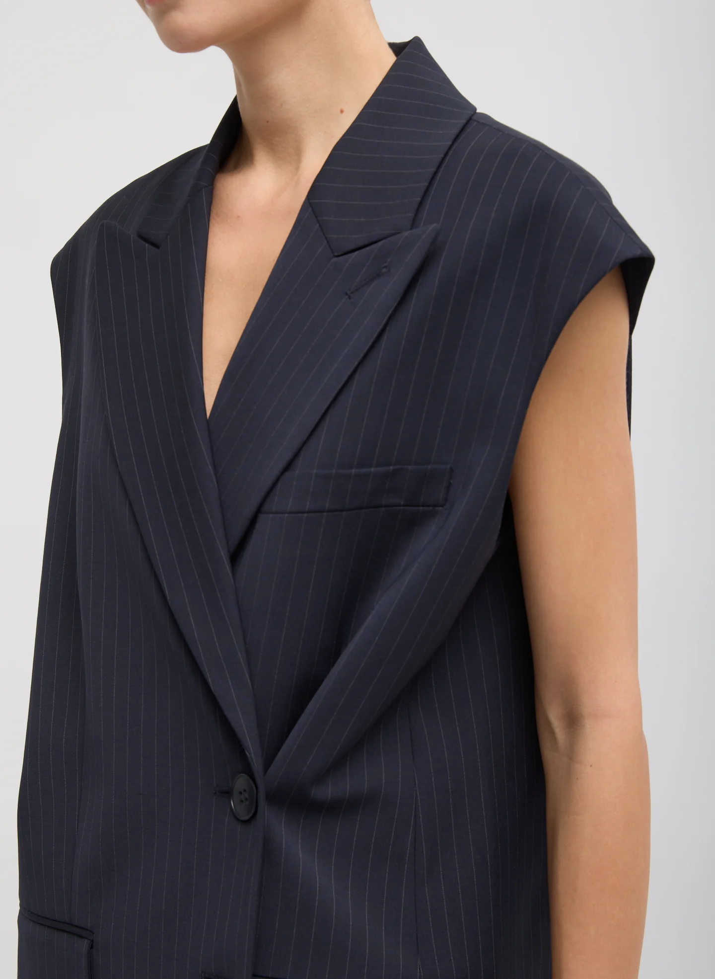 Dominic Pinstripe Liam Vest - Image 8