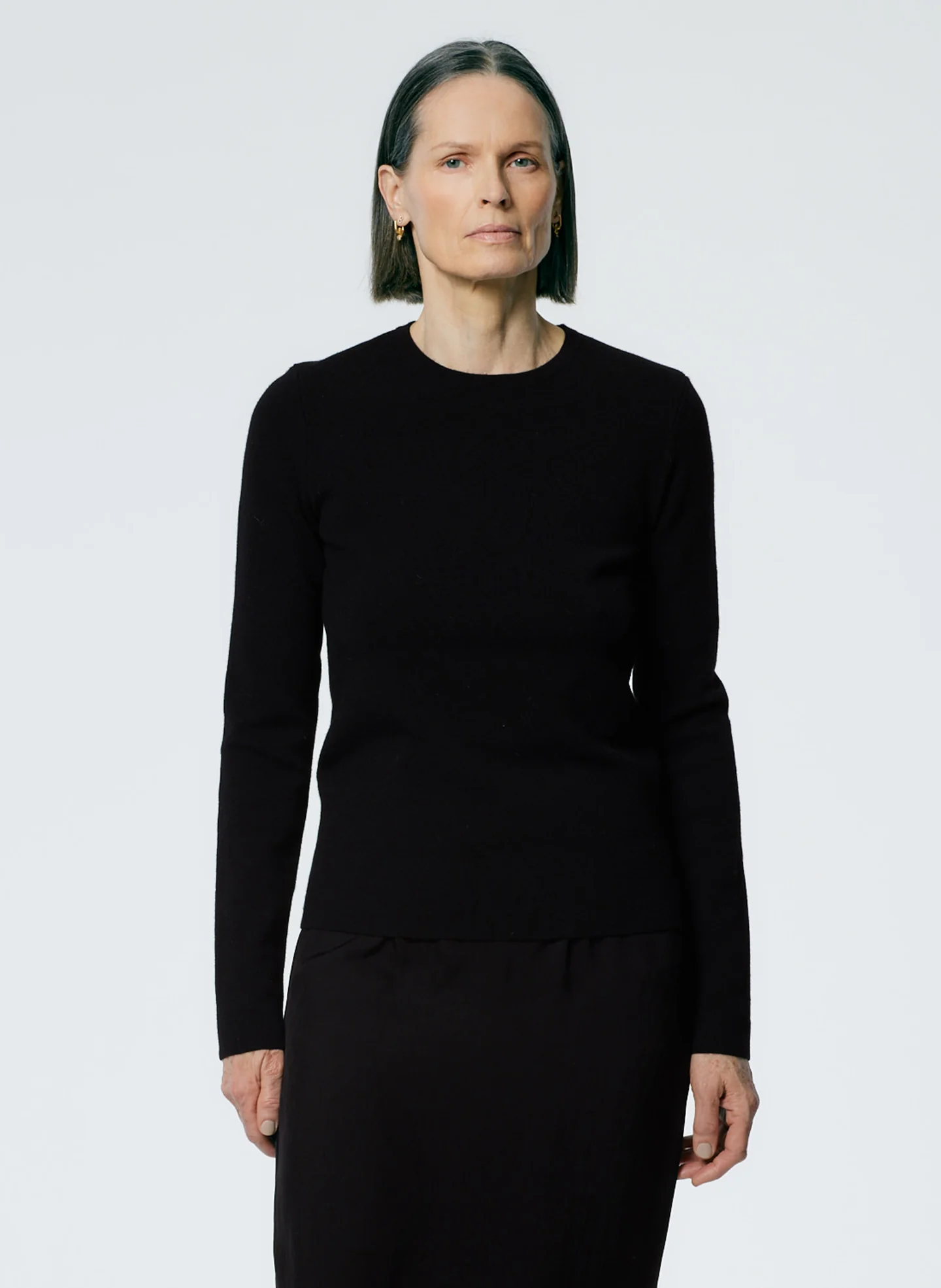 Double Faced Cashmere Mini Long Sleeve Pullover - Image 6