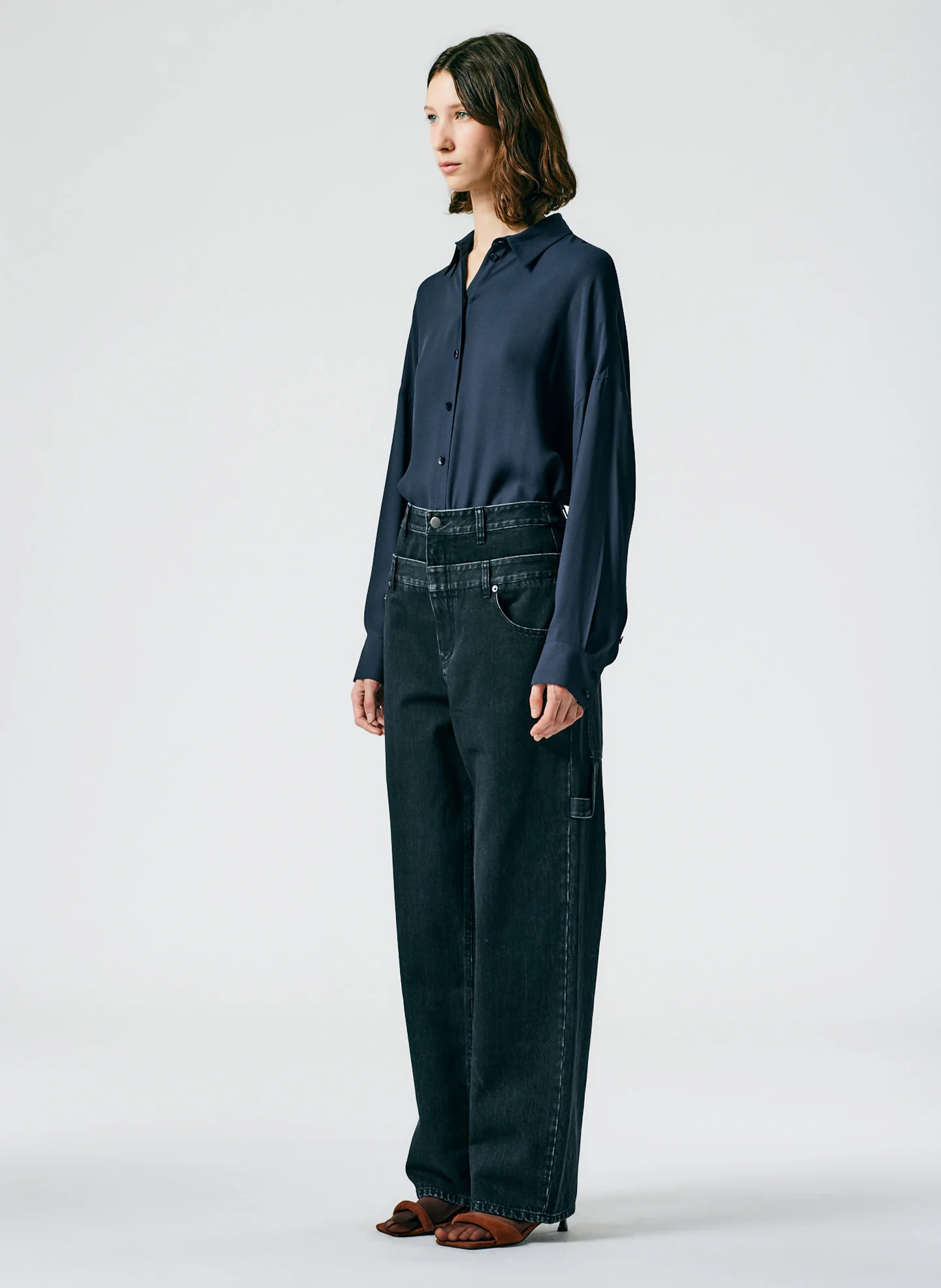 Double Waisted Black Denim Sam Jean - Image 4