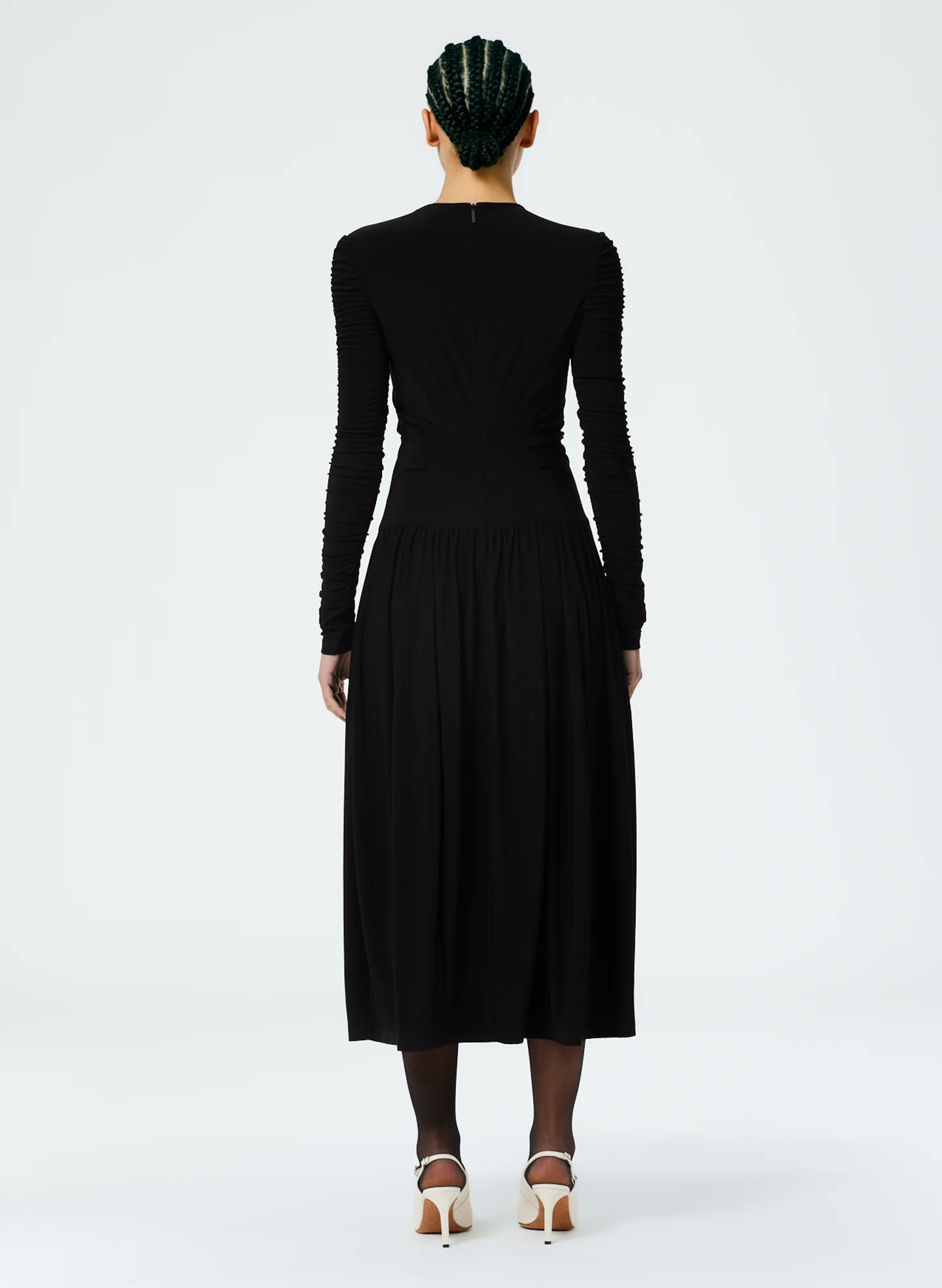 Drapey Jersey Ruched Dress - Image 3
