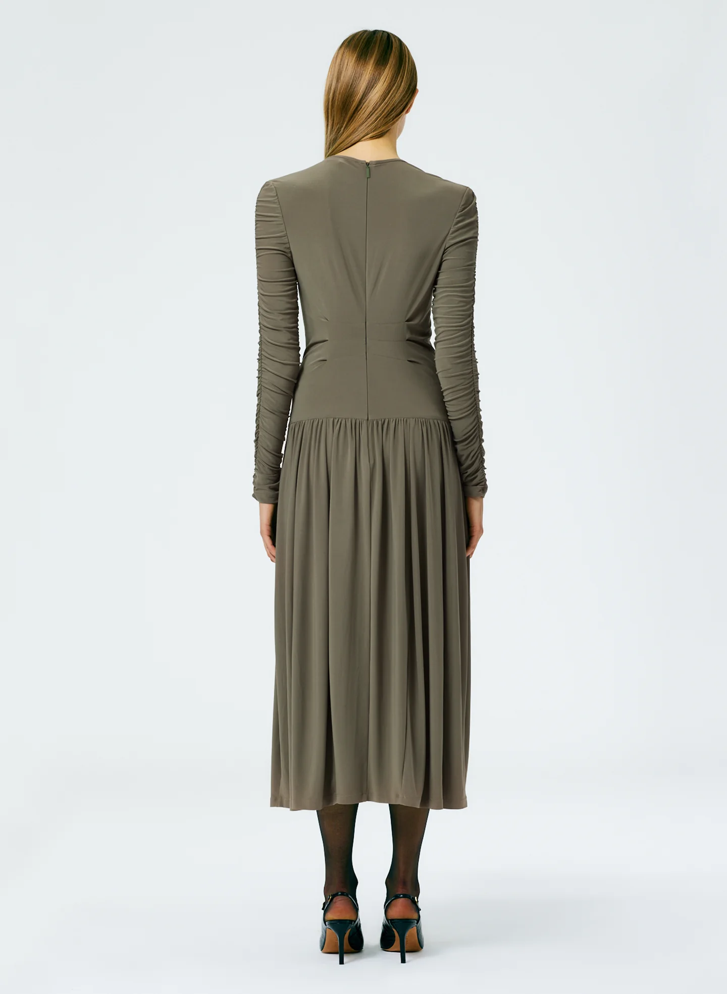 Drapey Jersey Ruched Dress - Image 3