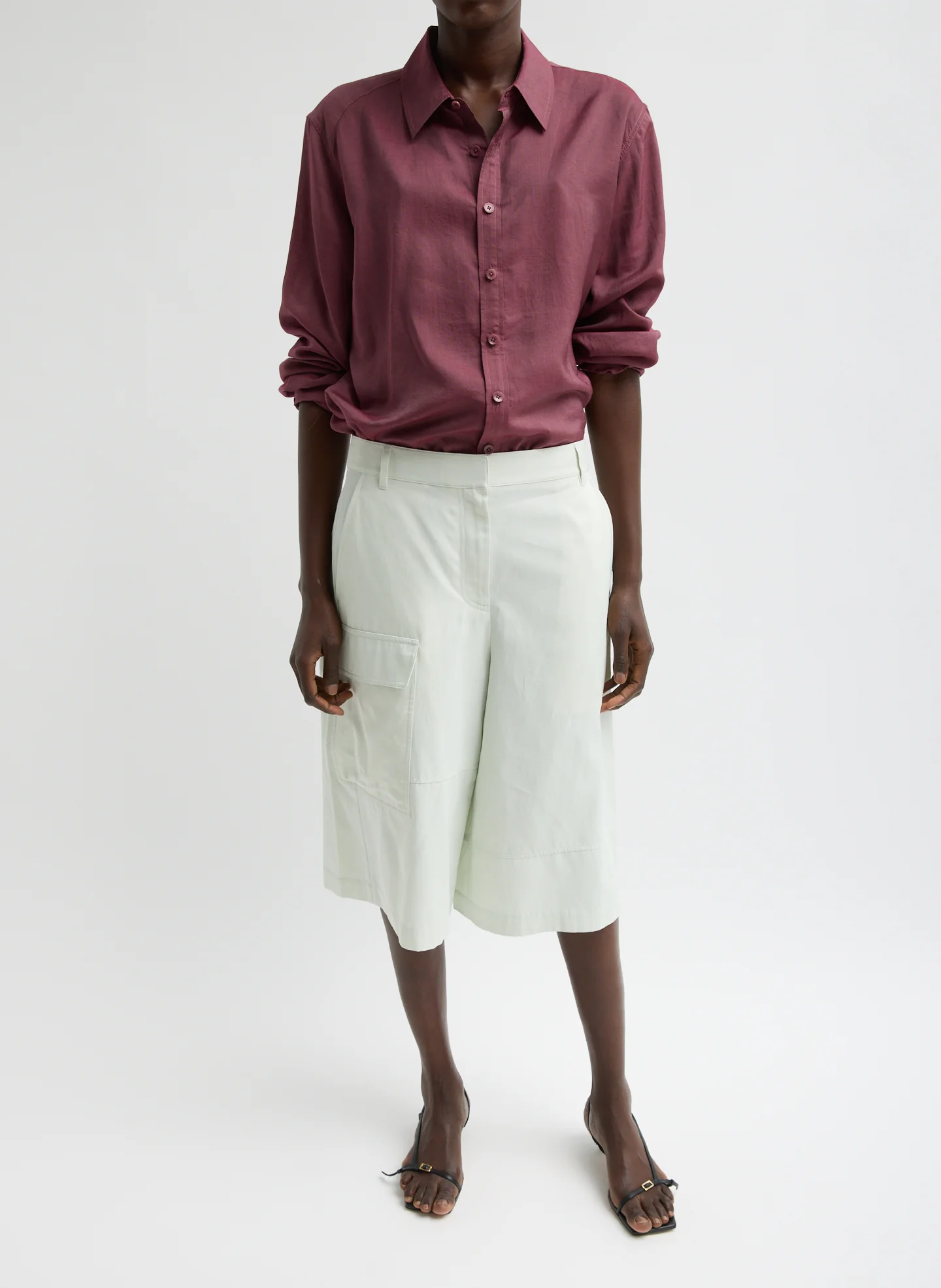 Drapey Suiting Cargo Short