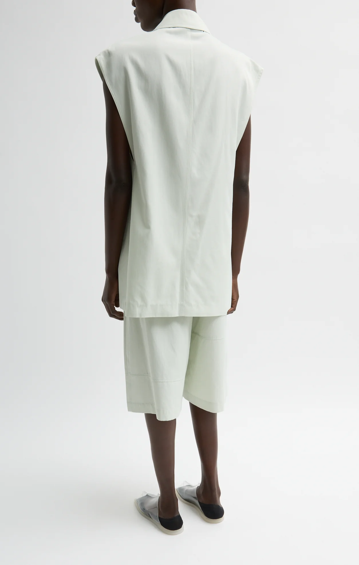 Drapey Suiting Oversized Double Breasted Vest - Image 4