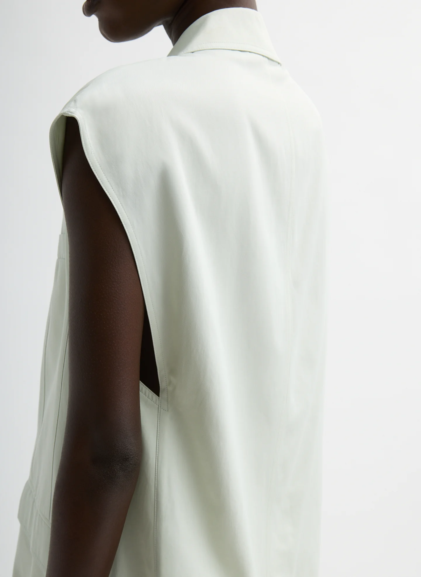 Drapey Suiting Oversized Double Breasted Vest - Image 6