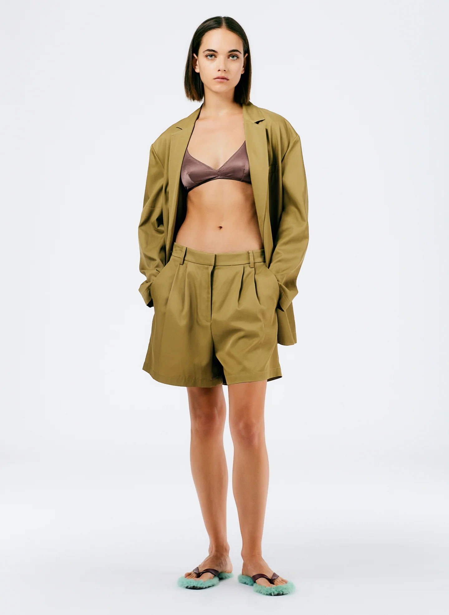 Drapey Suiting Pleated Short - Image 5