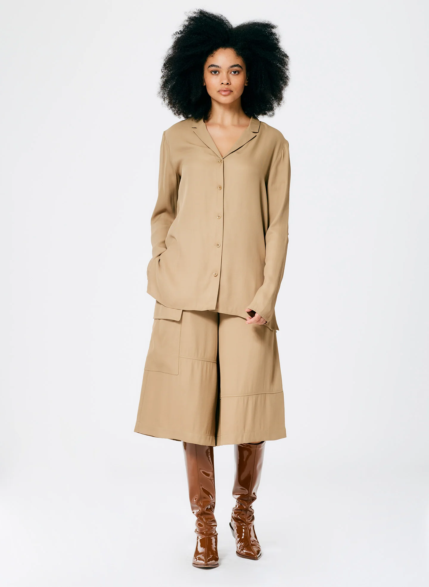 Eco Acetate Viscose Shirt Jacket - Image 6