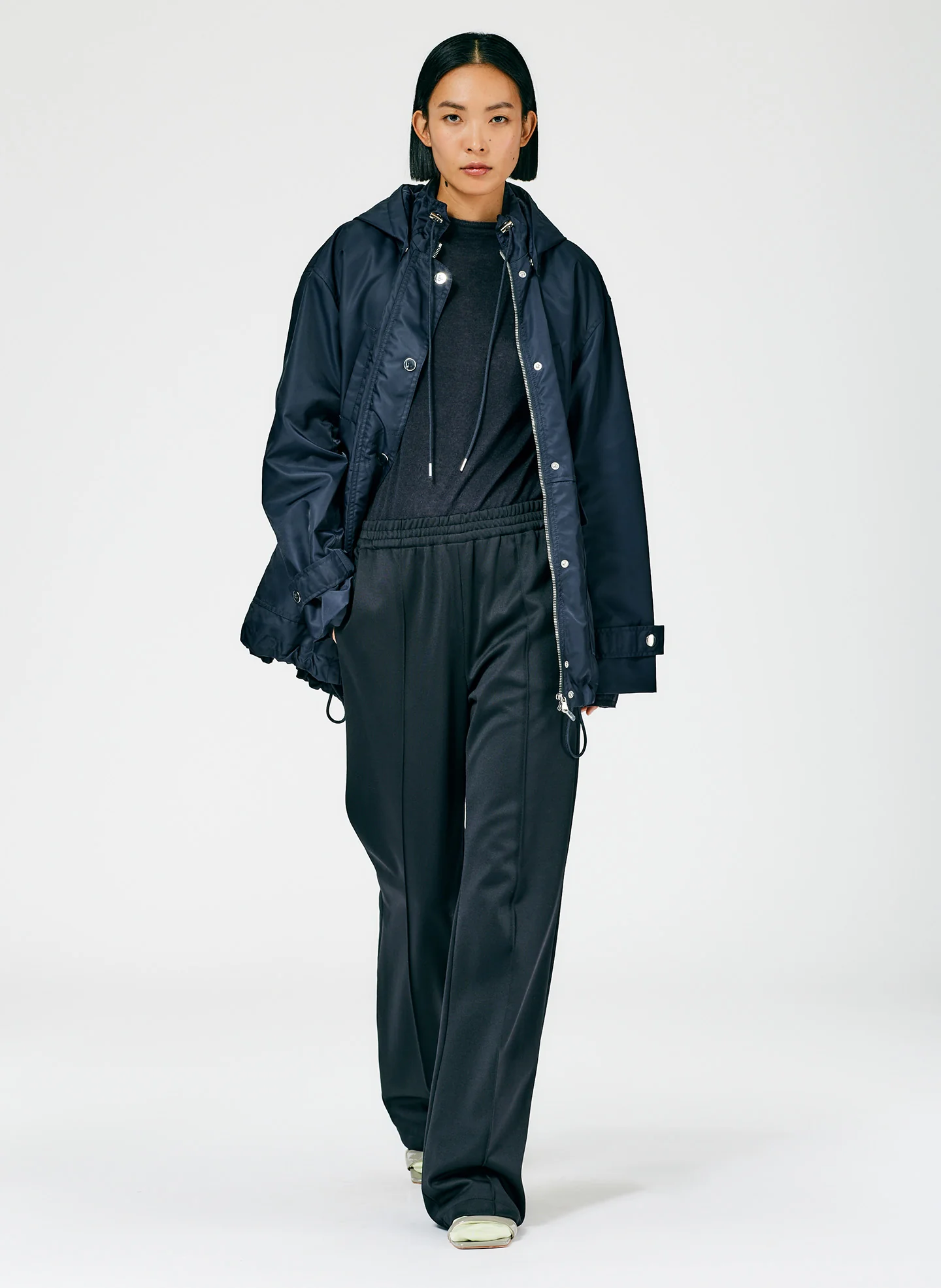 Eco Nylon Anorak with Removable Hood