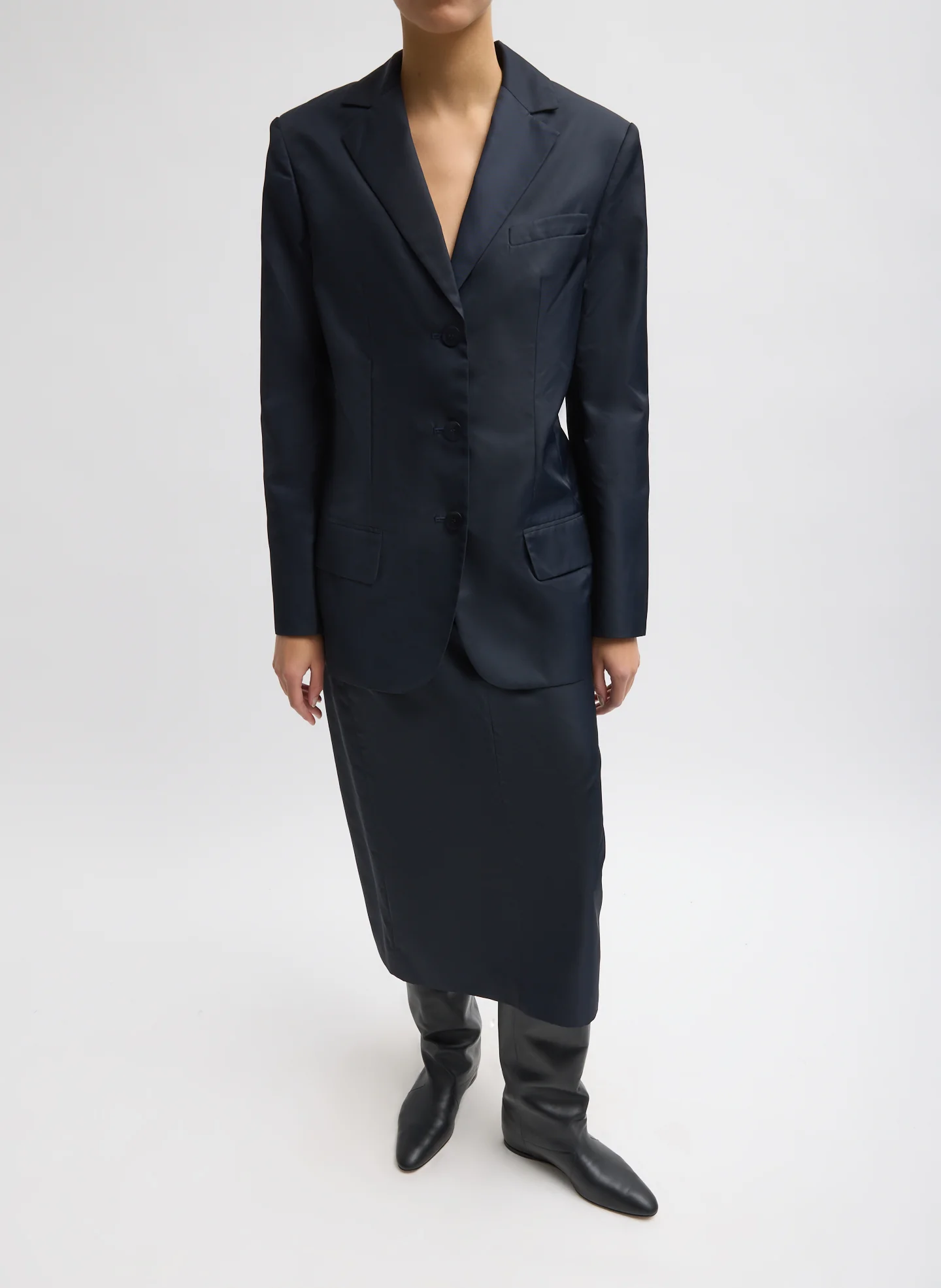 Eco Nylon Midi Trouser Skirt - Image 3