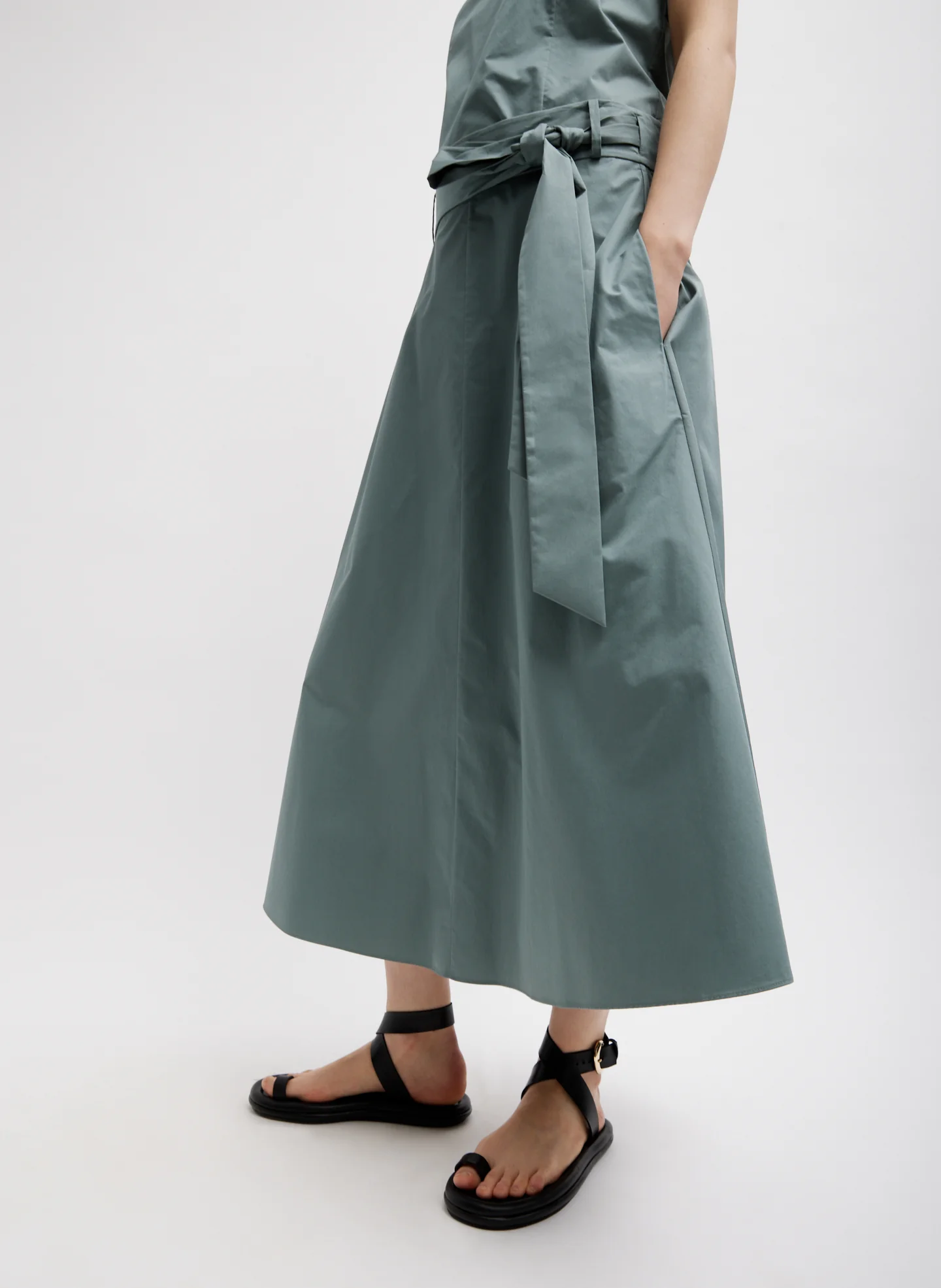 Eco Poplin Back Wrap Skirt - Image 4