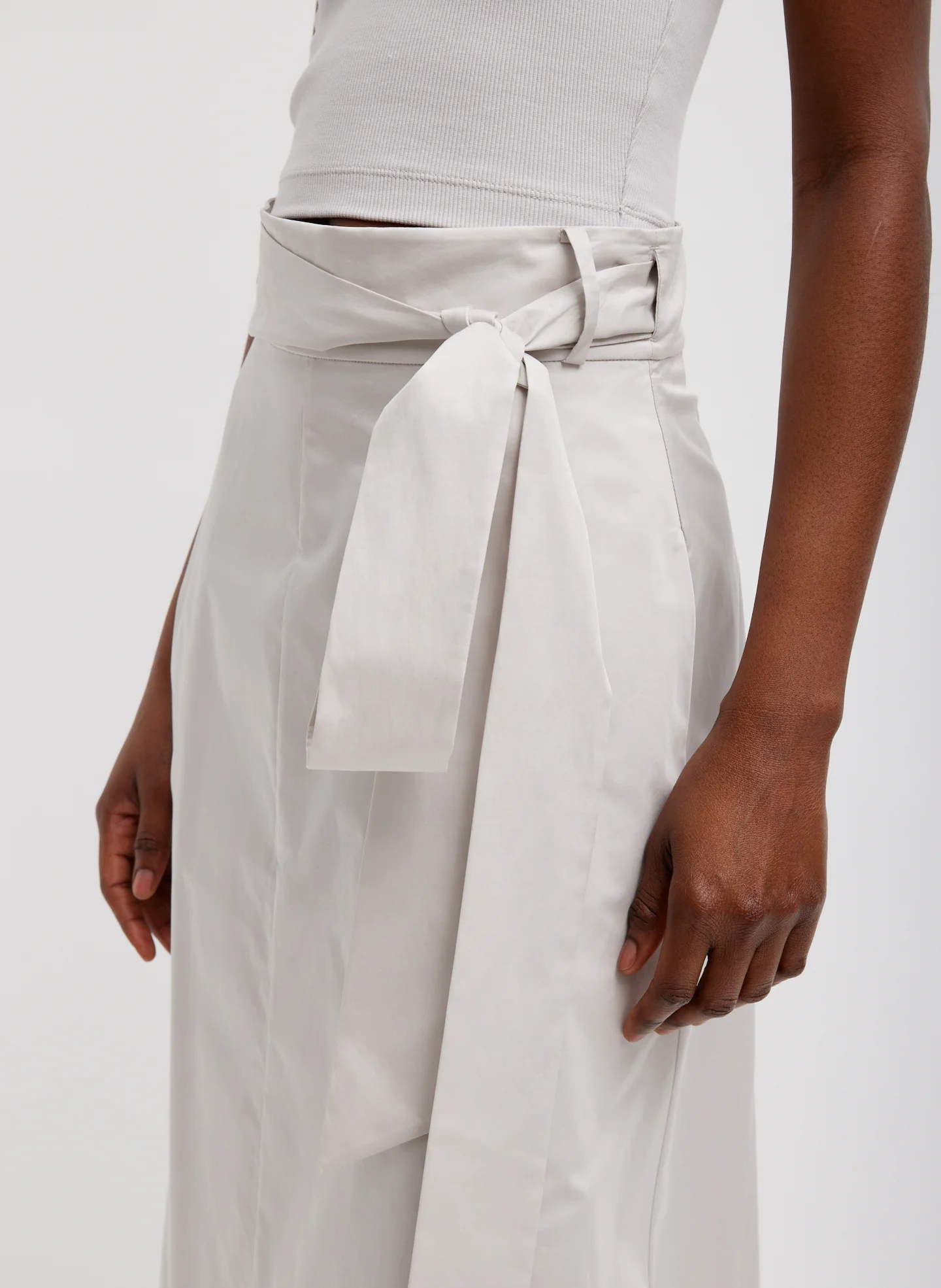 Eco Poplin Back Wrap Skirt - Image 2