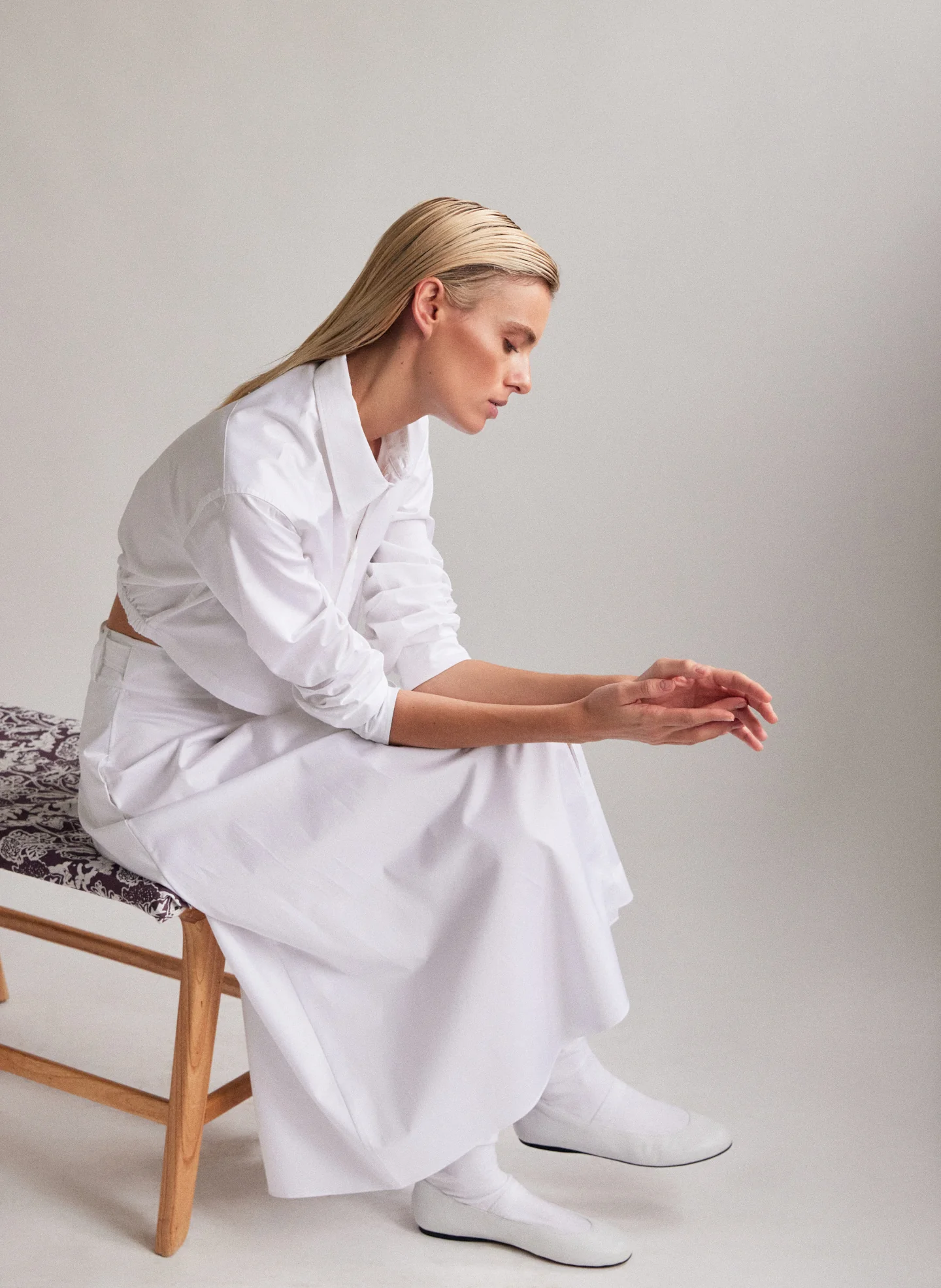 Eco Poplin Back Wrap Skirt - Image 2